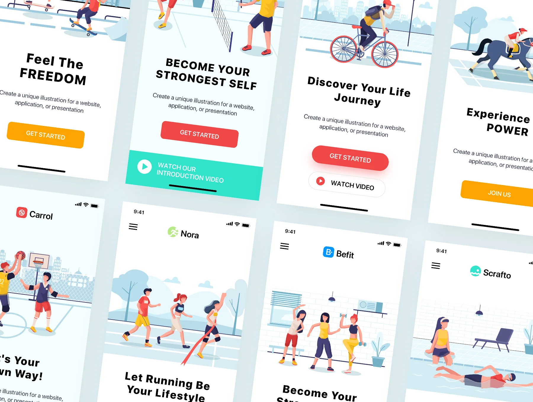 Sport Illustrators Pack 7