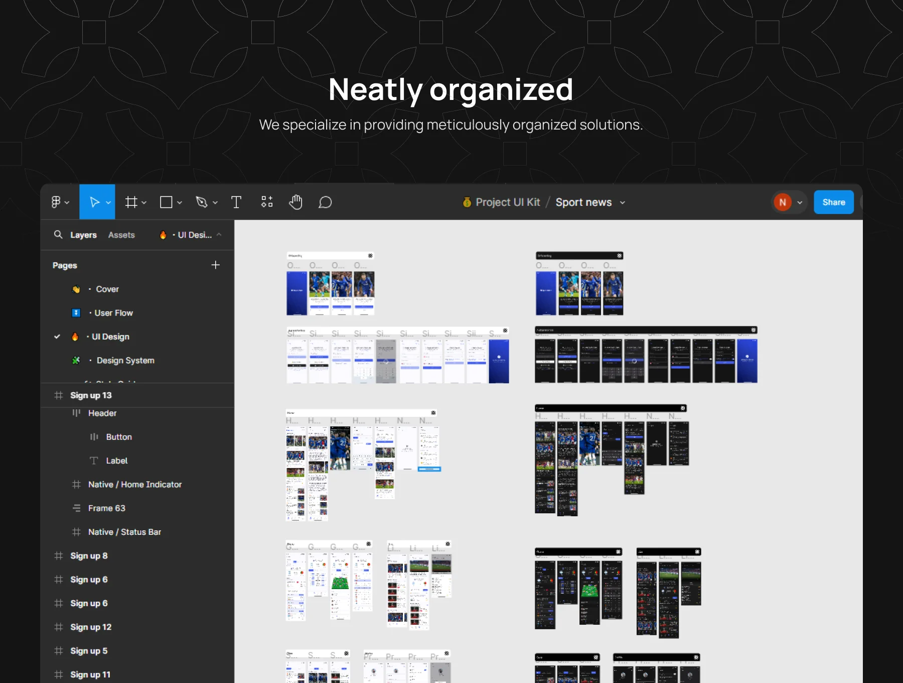 Sport share - Sport News App UI Kit 5