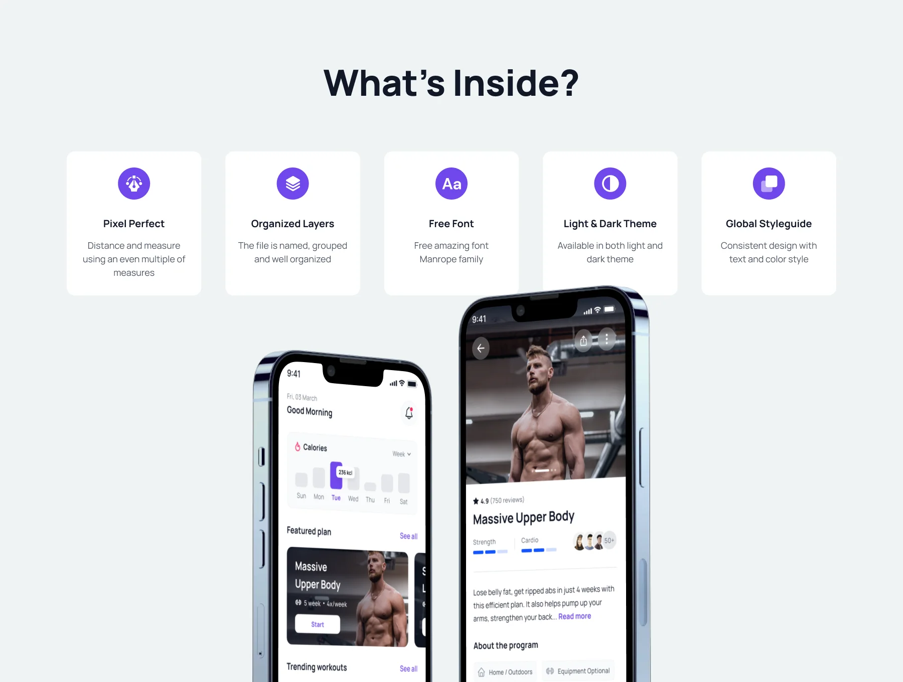 Sporter - Fitness & Workout App UI Kit 3