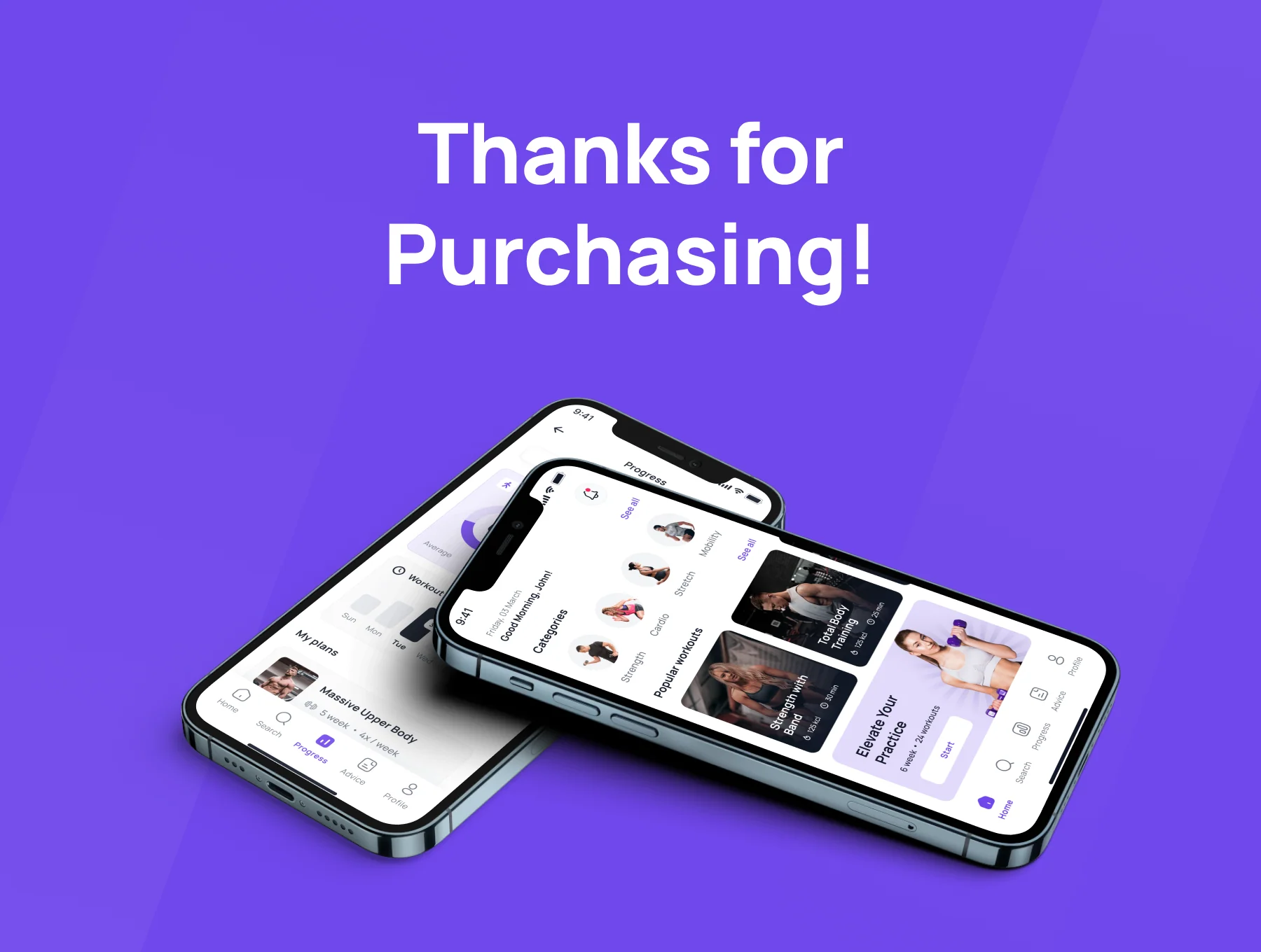 Sporter - Fitness & Workout App UI Kit 6