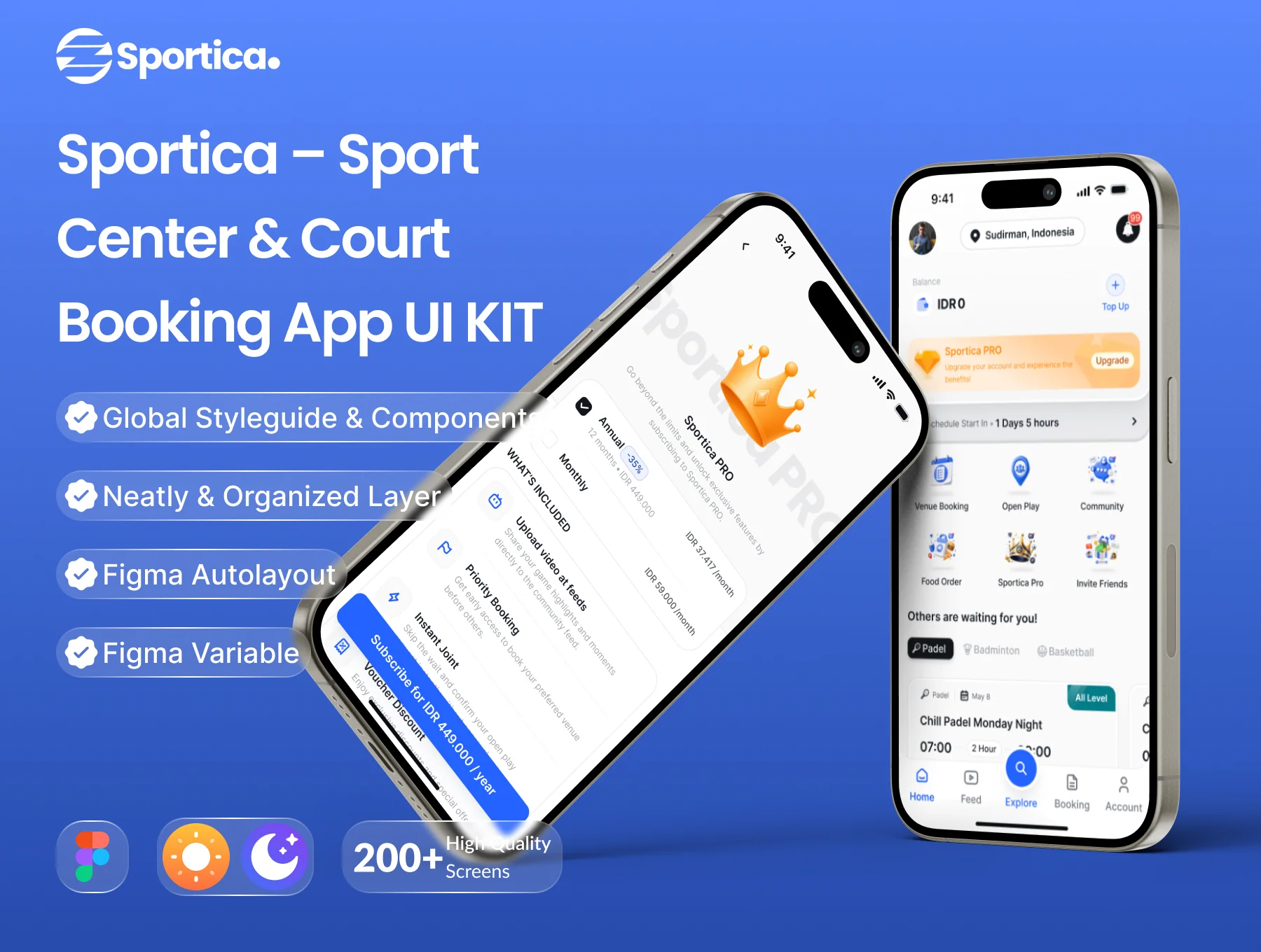 Sportica - Sport Center & Court Booking Mobile App UI KIT