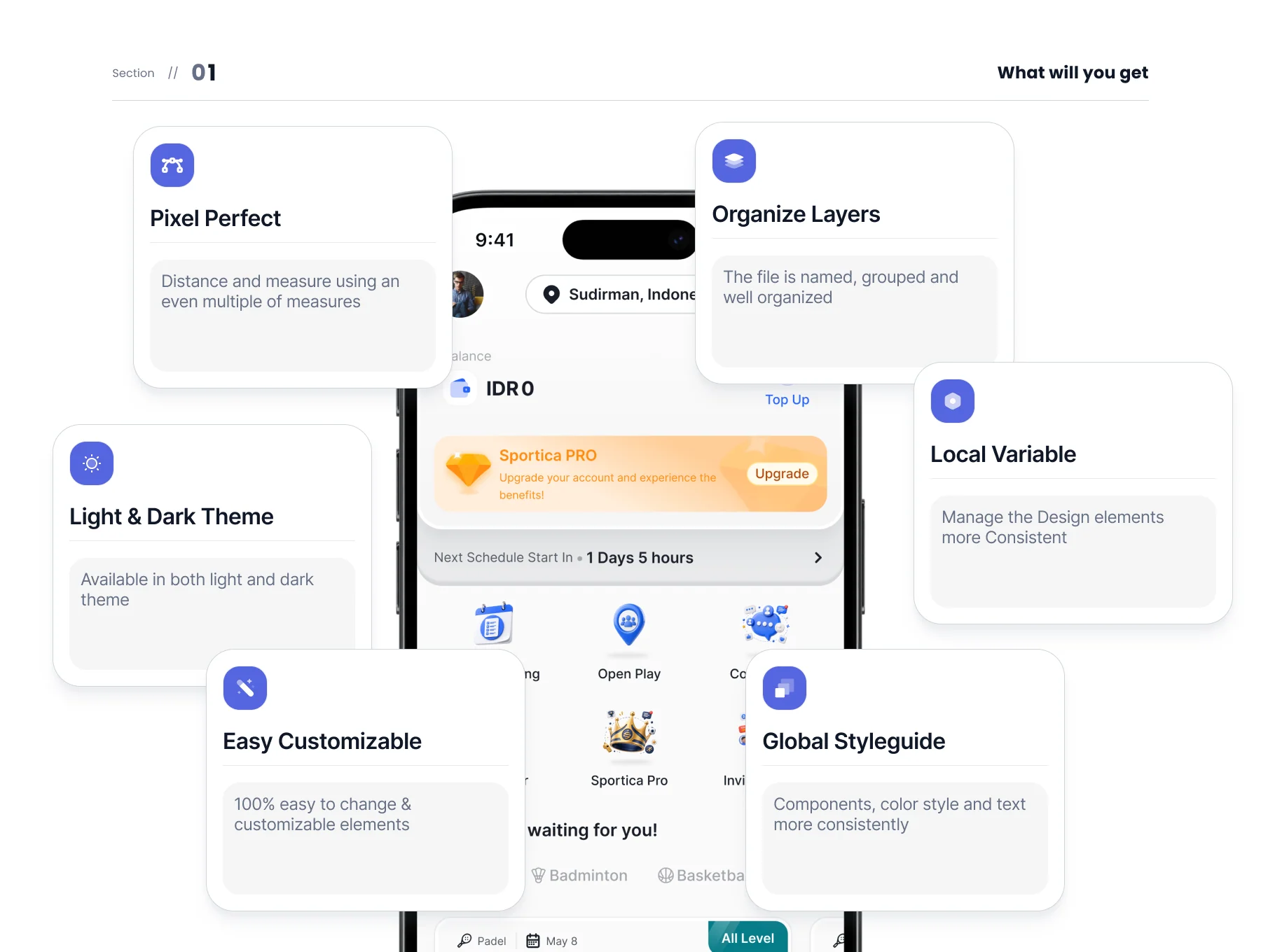 Sportica - Sport Center & Court Booking Mobile App UI KIT 2