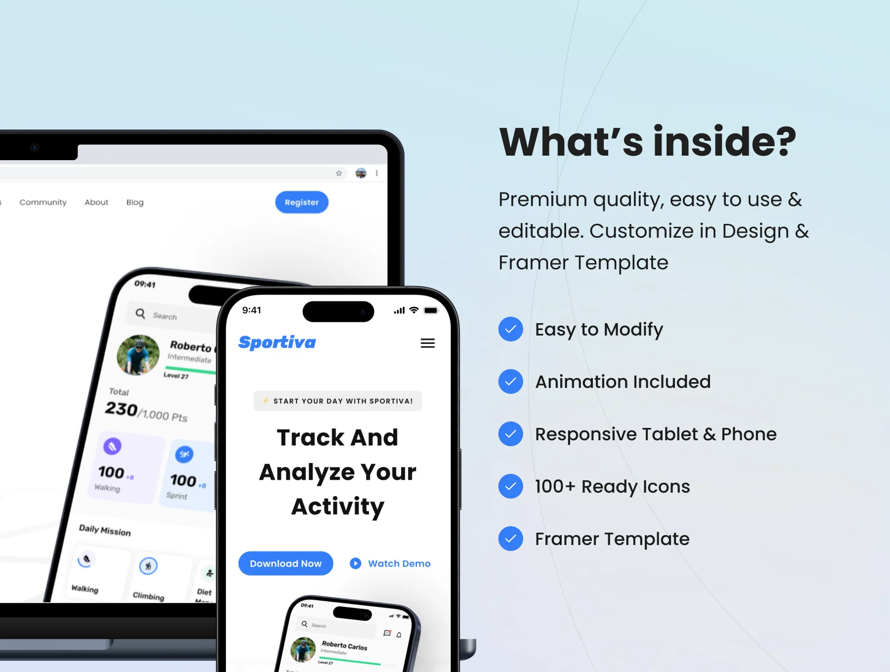 Sportiva - Sport Landing Page Template 4