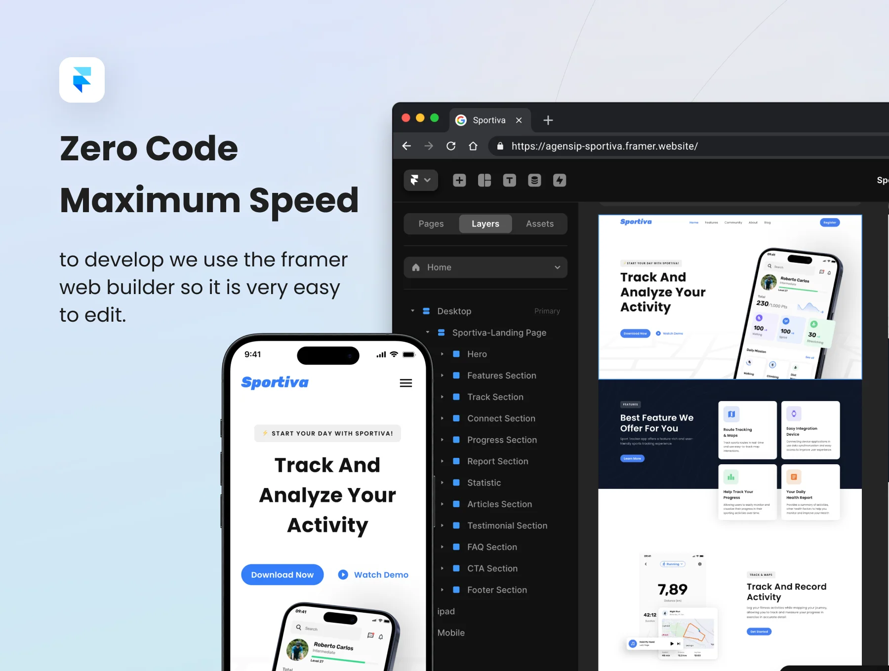 Sportiva - Sport Landing Page Template 6