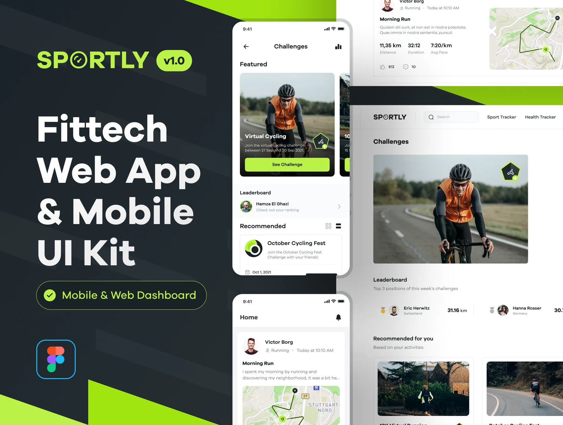 Sportly - Fittech Web App UI Kit