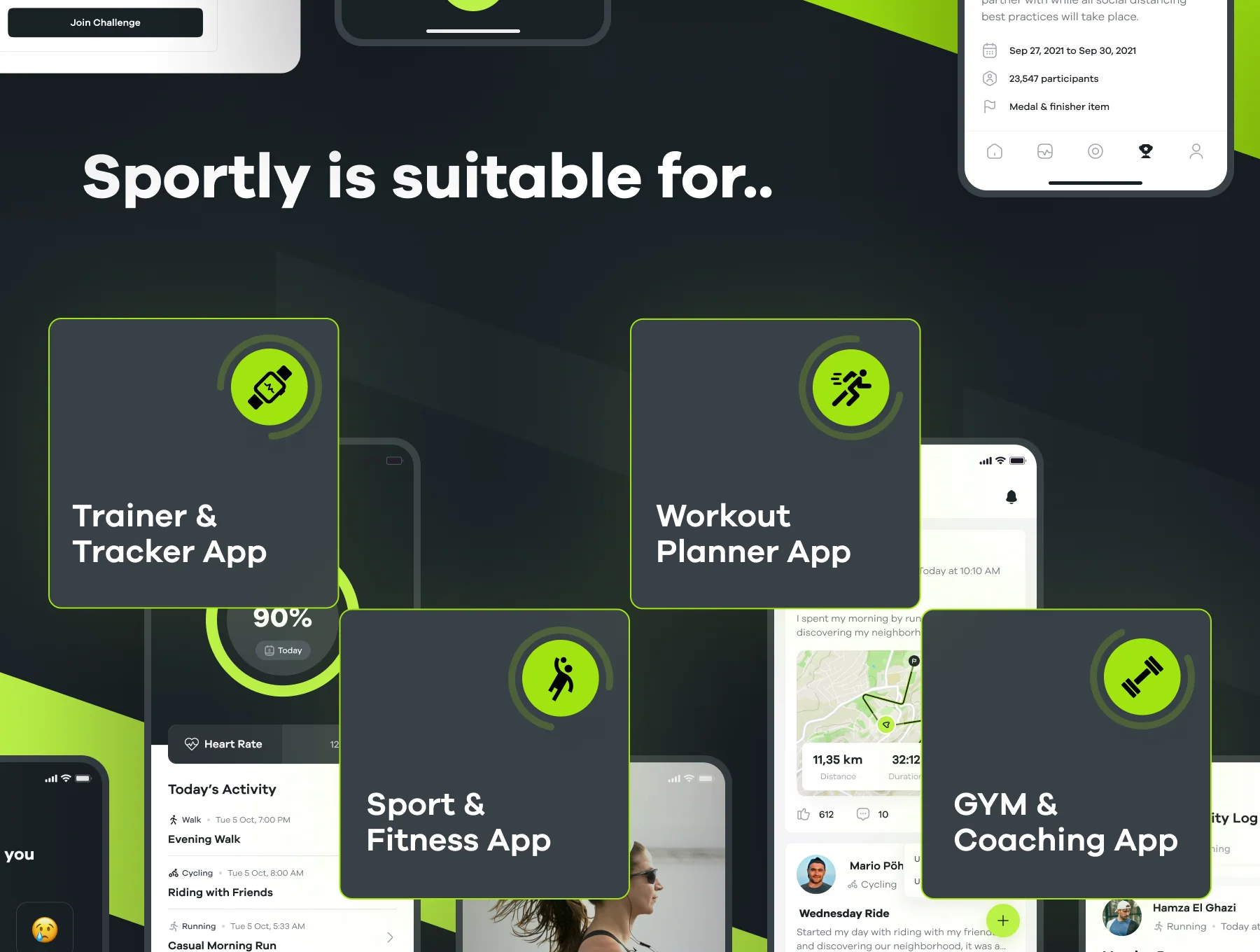 Sportly - Fittech Web App UI Kit 4