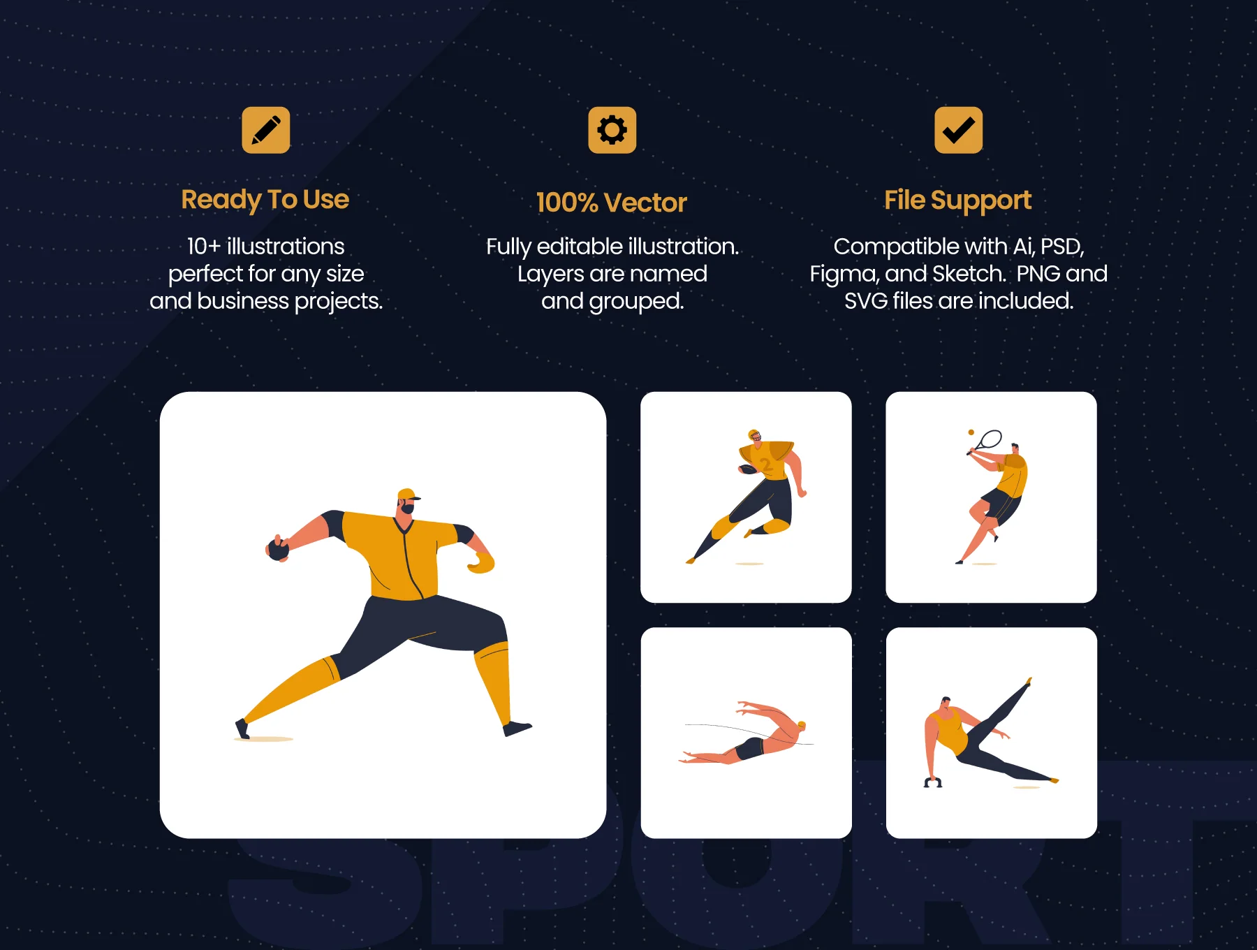 Sports Illustration Pack 2
