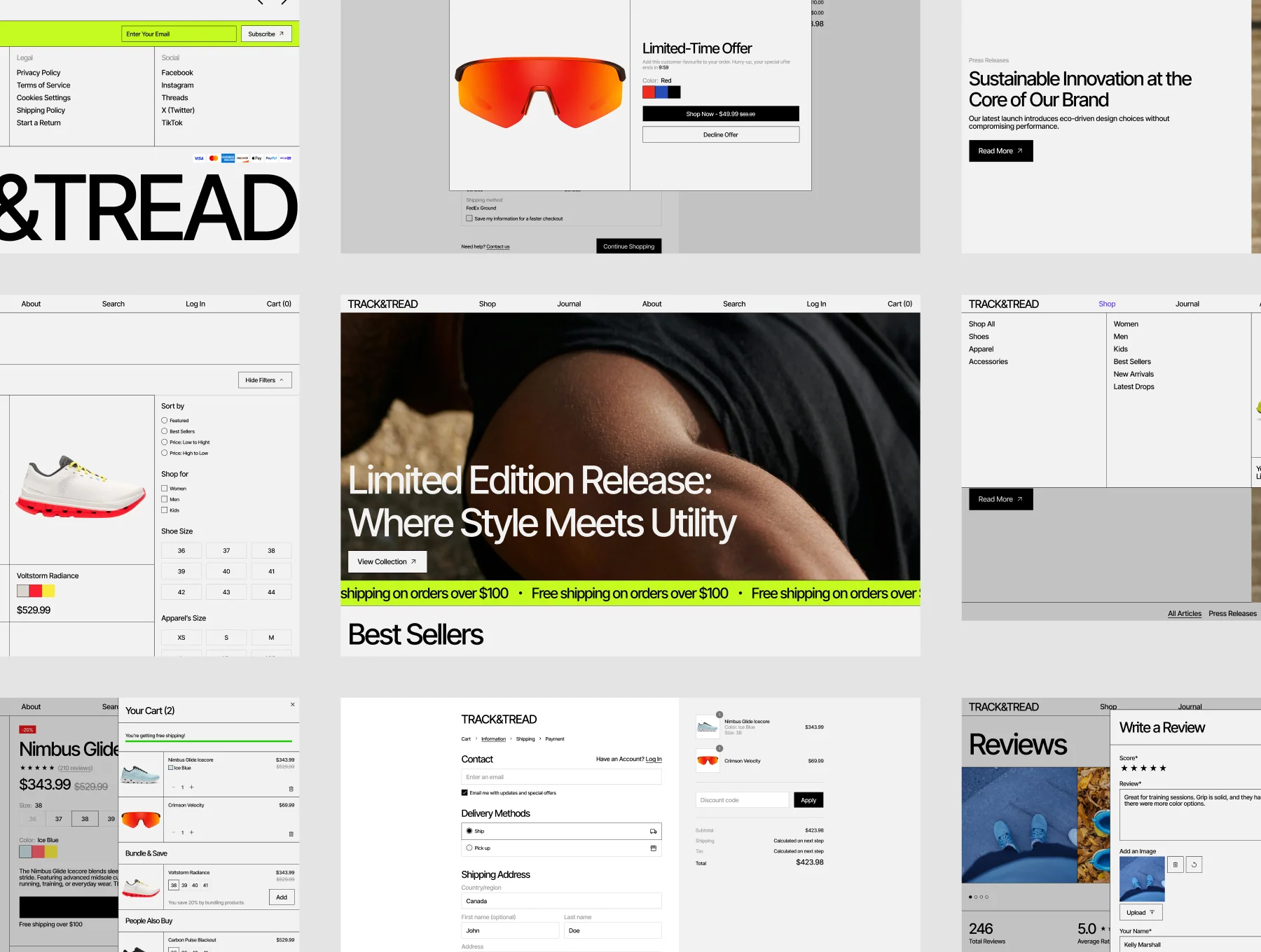 Sportwear Shopify E-Commerce Store Template 2
