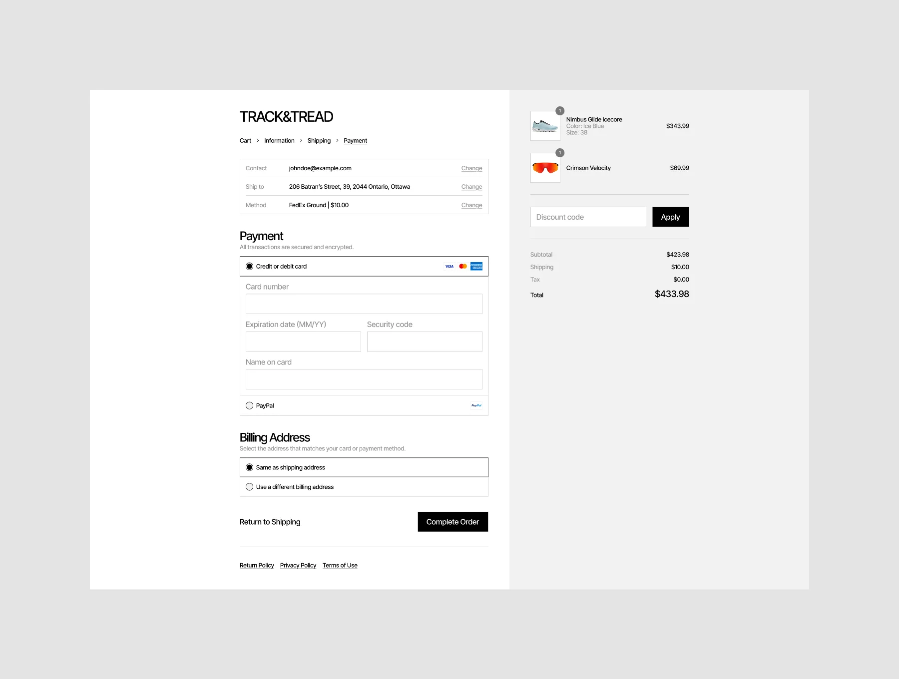 Sportwear Shopify E-Commerce Store Template 8