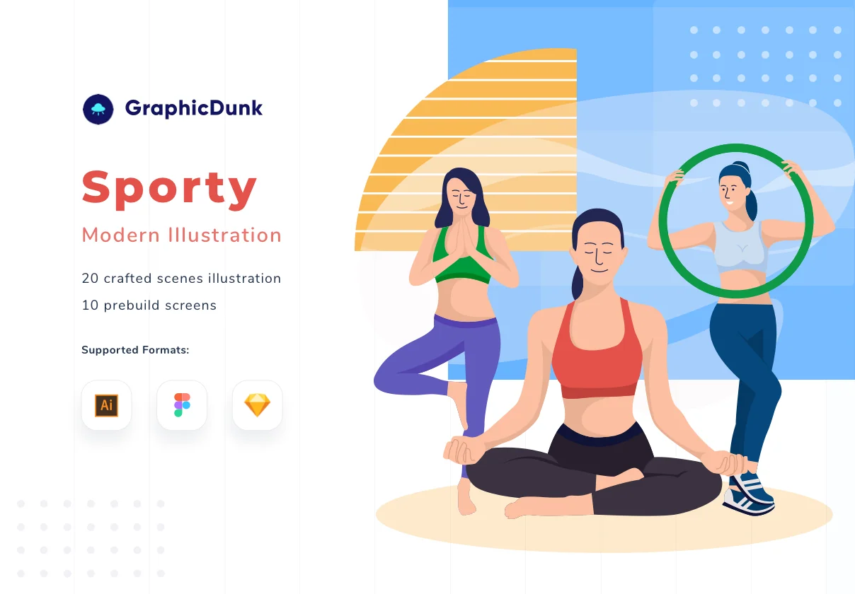 Sporty - Modern Sports Illustration