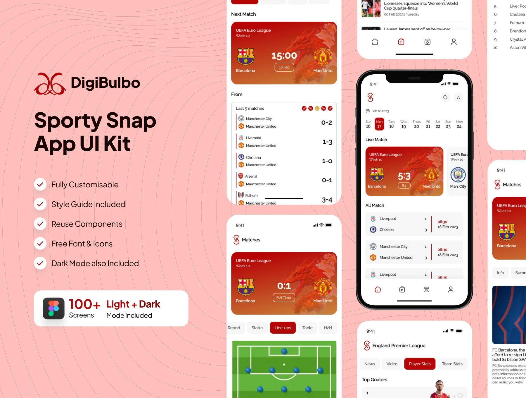 Sporty Snap - Football App UI Kit