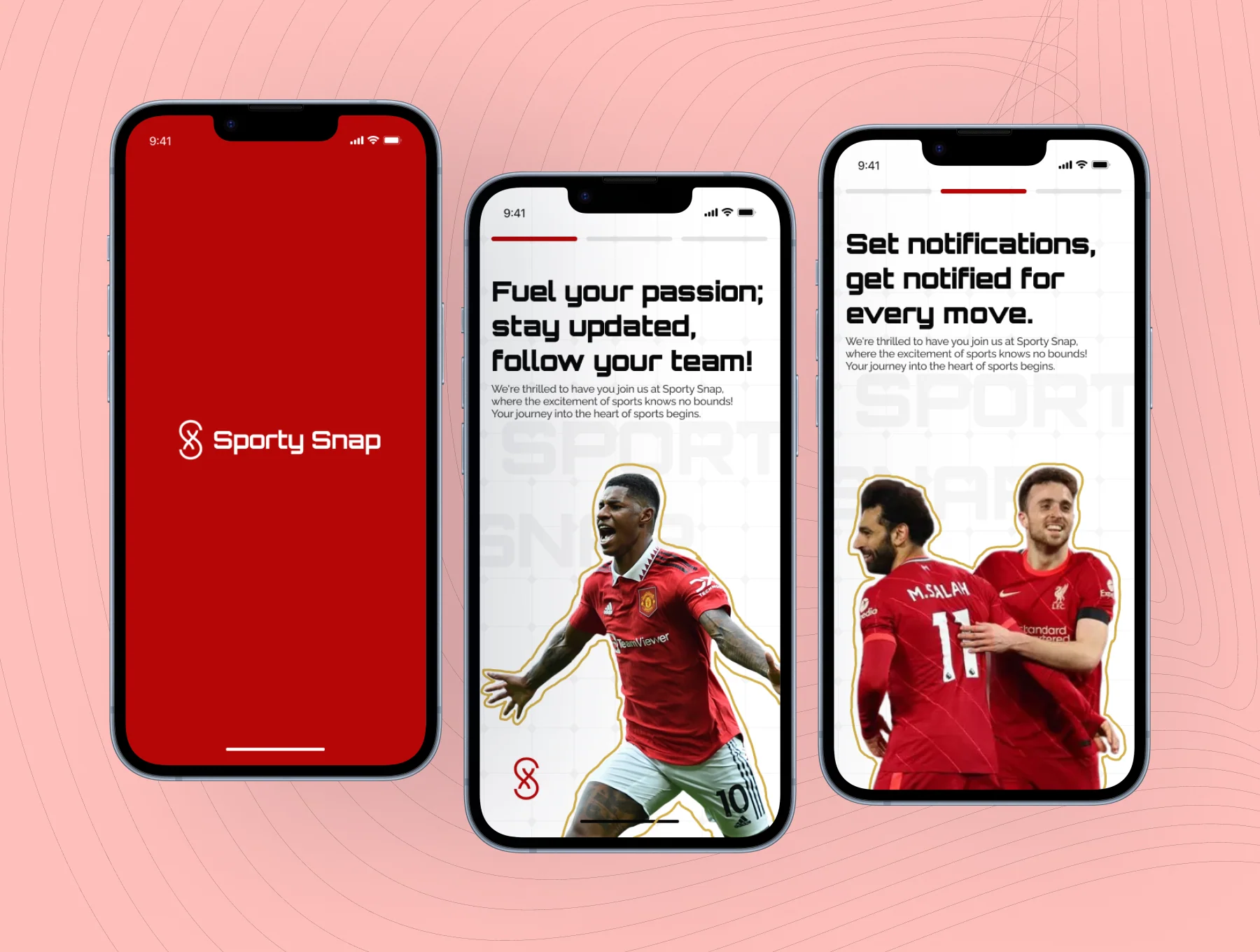Sporty Snap - Football App UI Kit 3