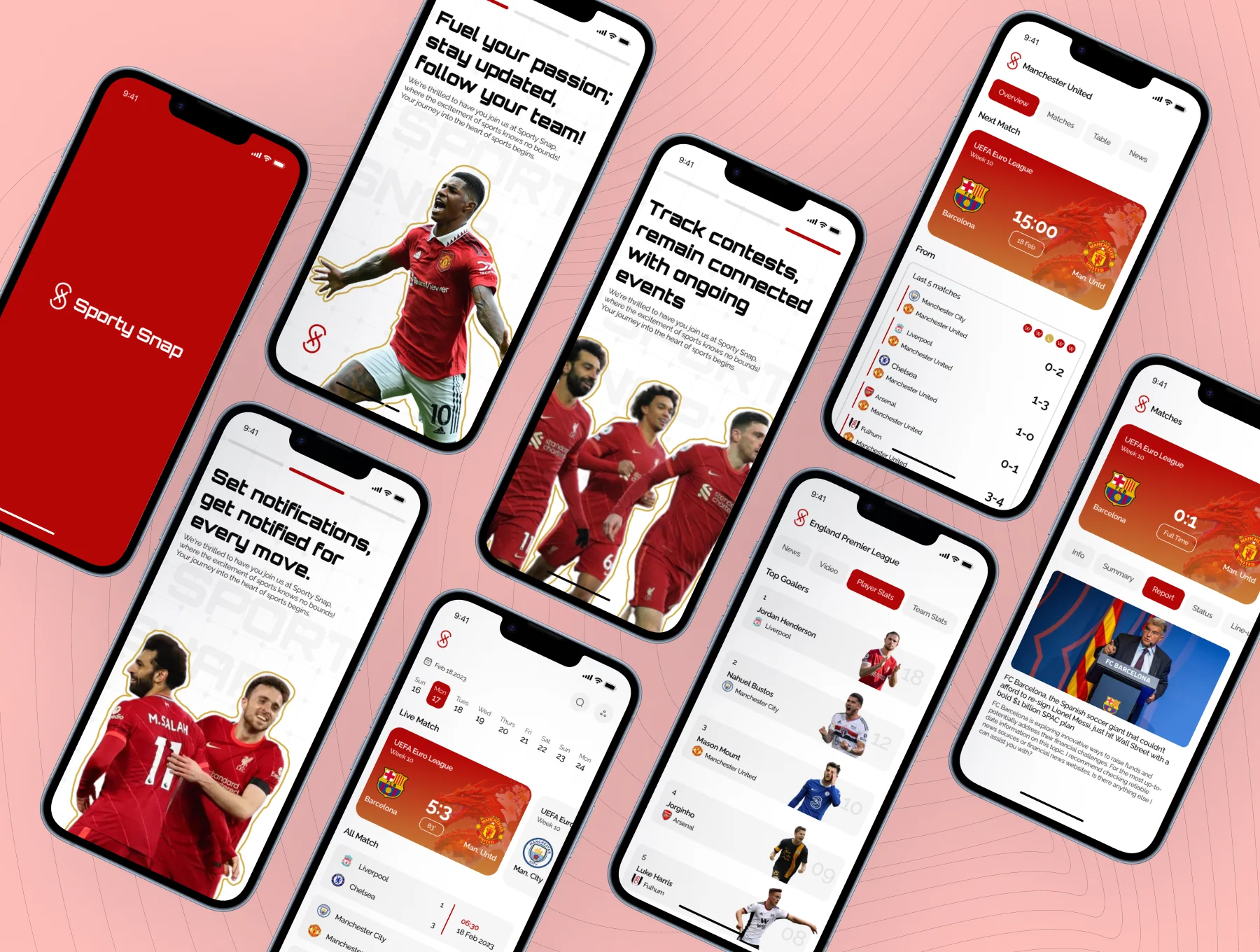 Sporty Snap - Football App UI Kit 6