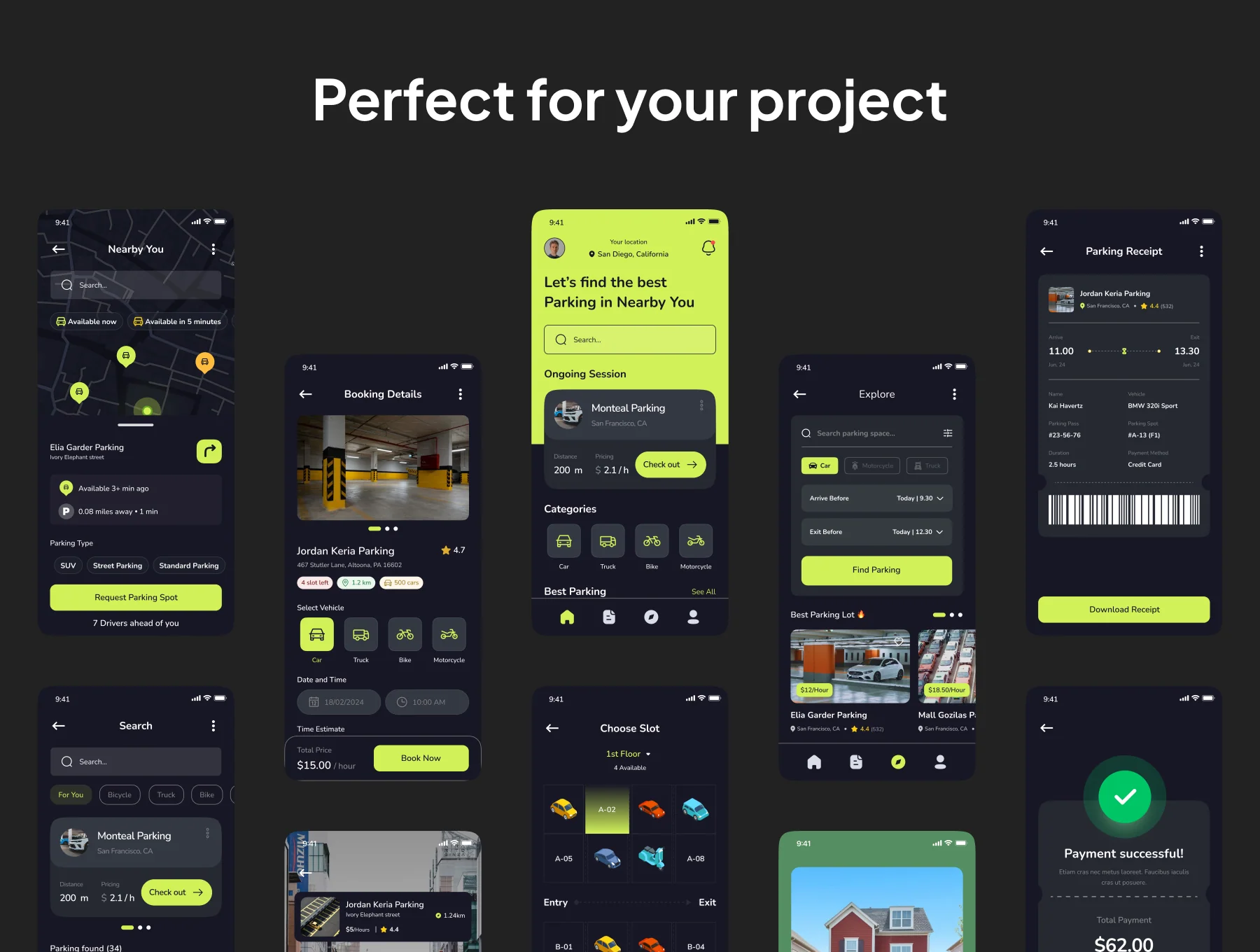 Spotly - Parking App IOS UI Kits 5