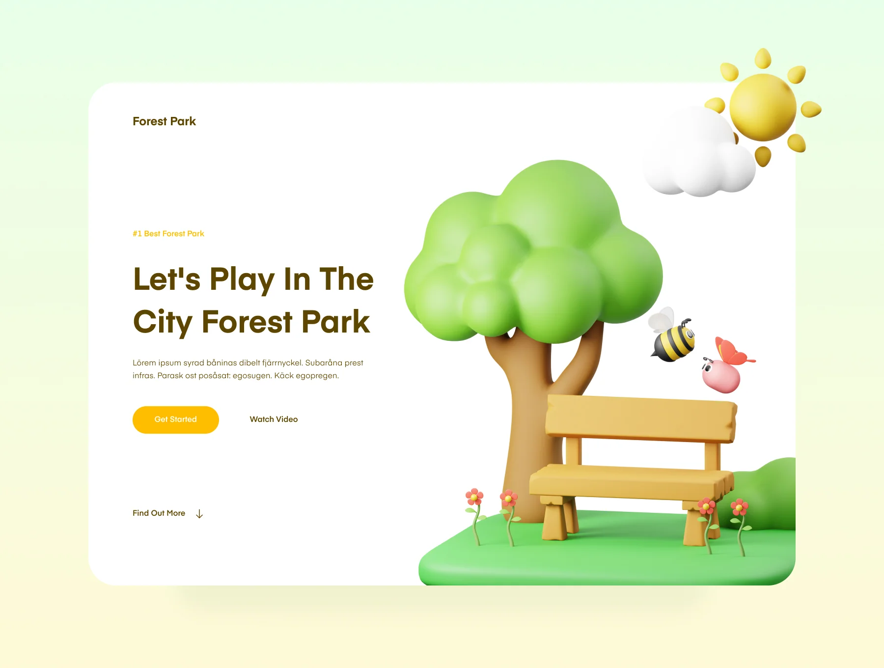 Spring 3D Illustration 4