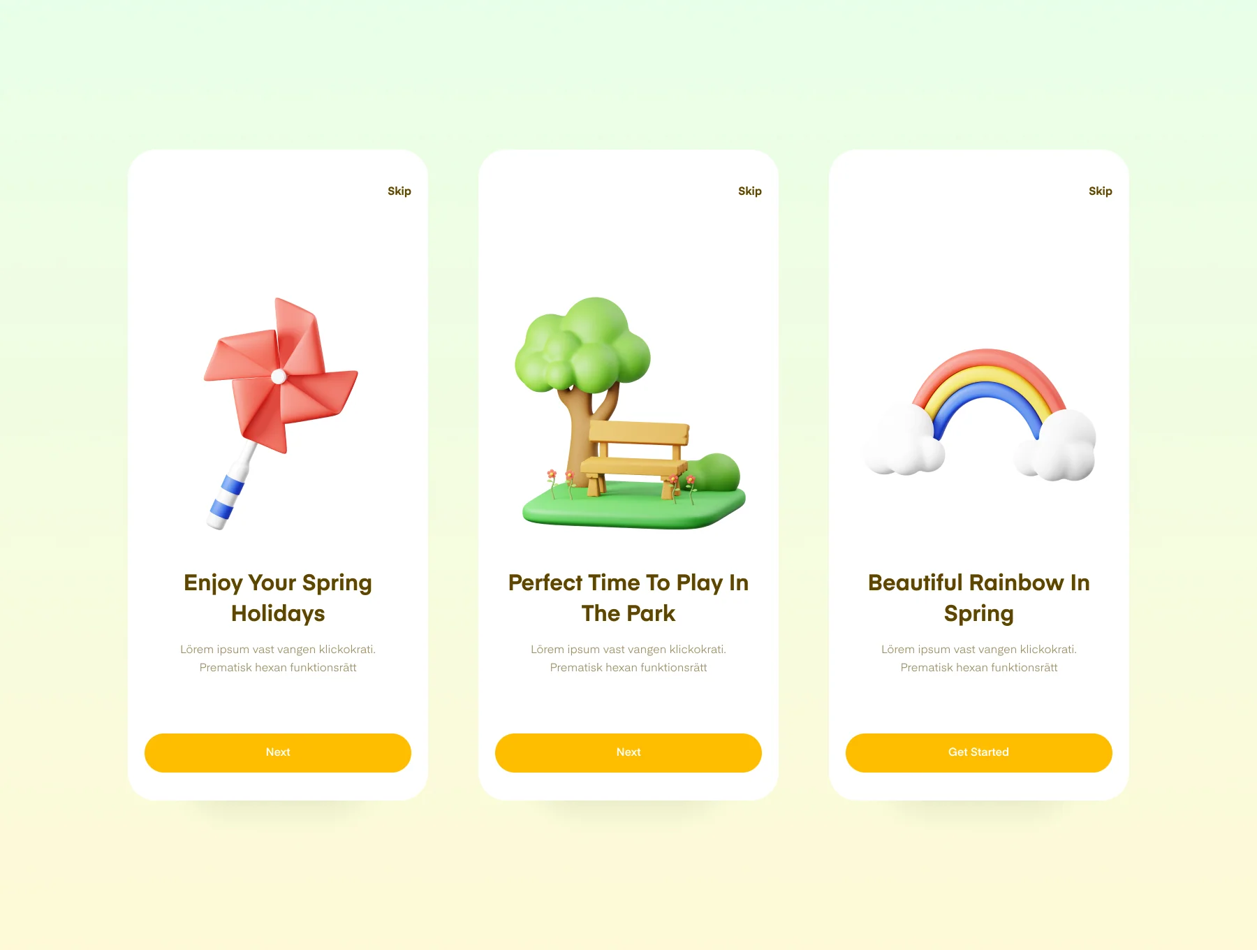 Spring 3D Illustration 5