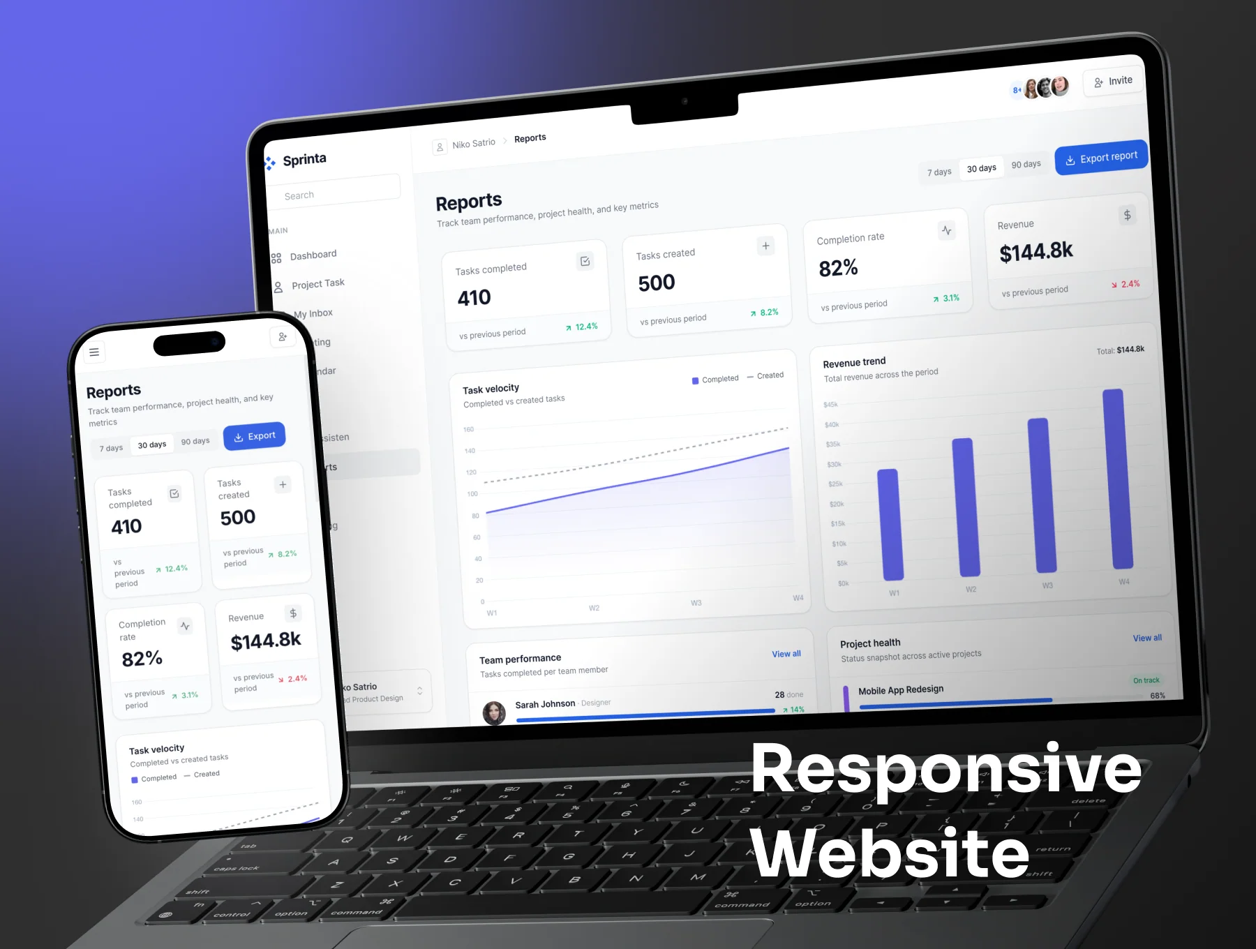 Sprinta - Project Management Dashboard 2