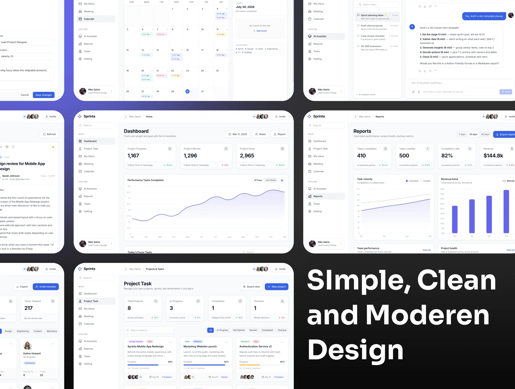 Sprinta - Project Management Dashboard 3