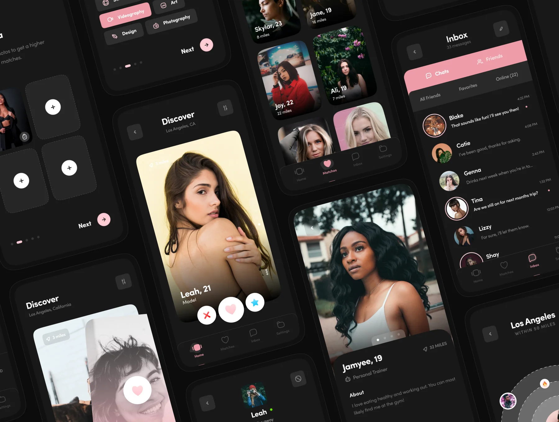 Sprout Dating App UI Kit – Figma Templates (Light & Dark Modes) 3