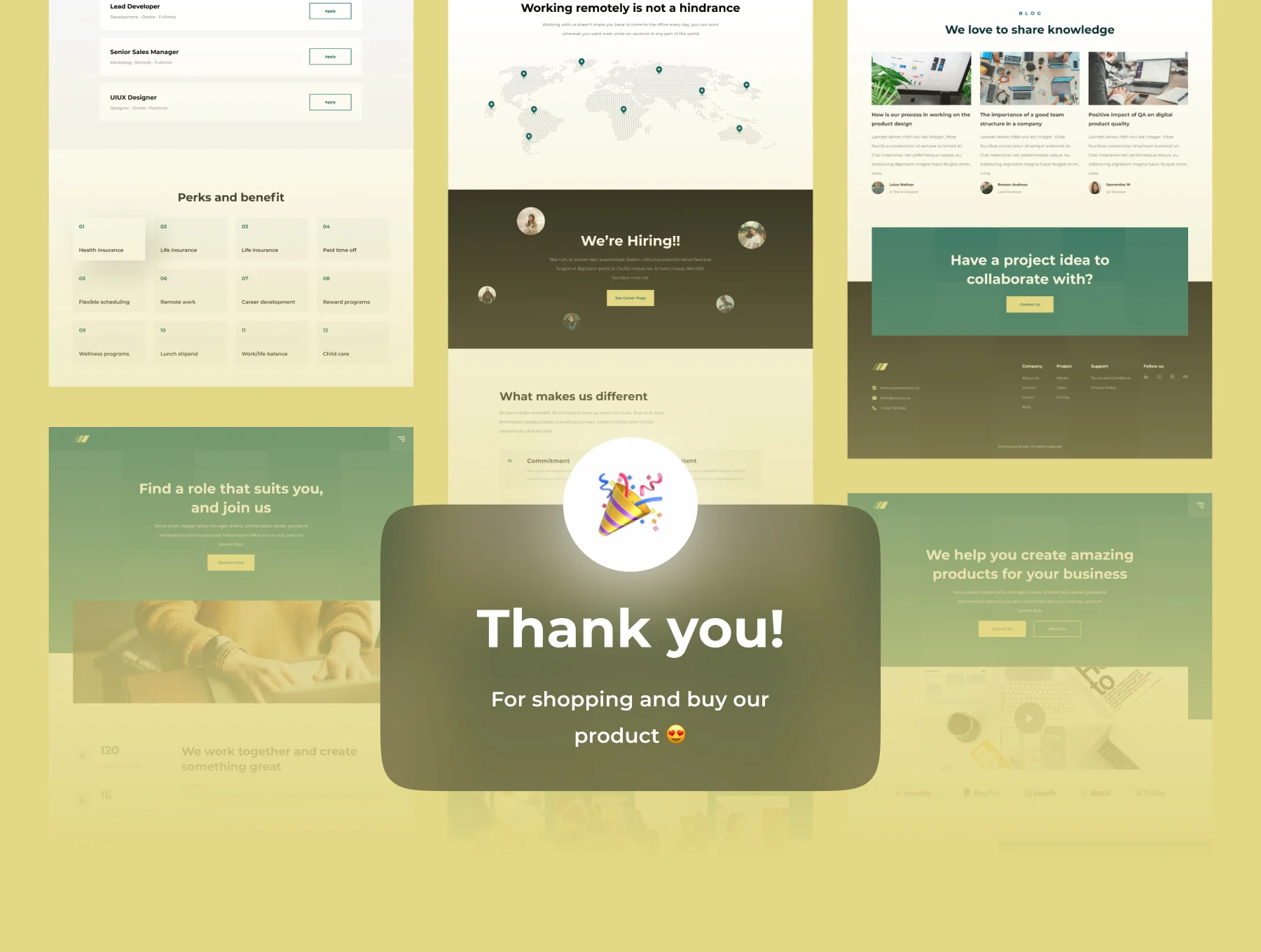Square - Agency Web Templates 6