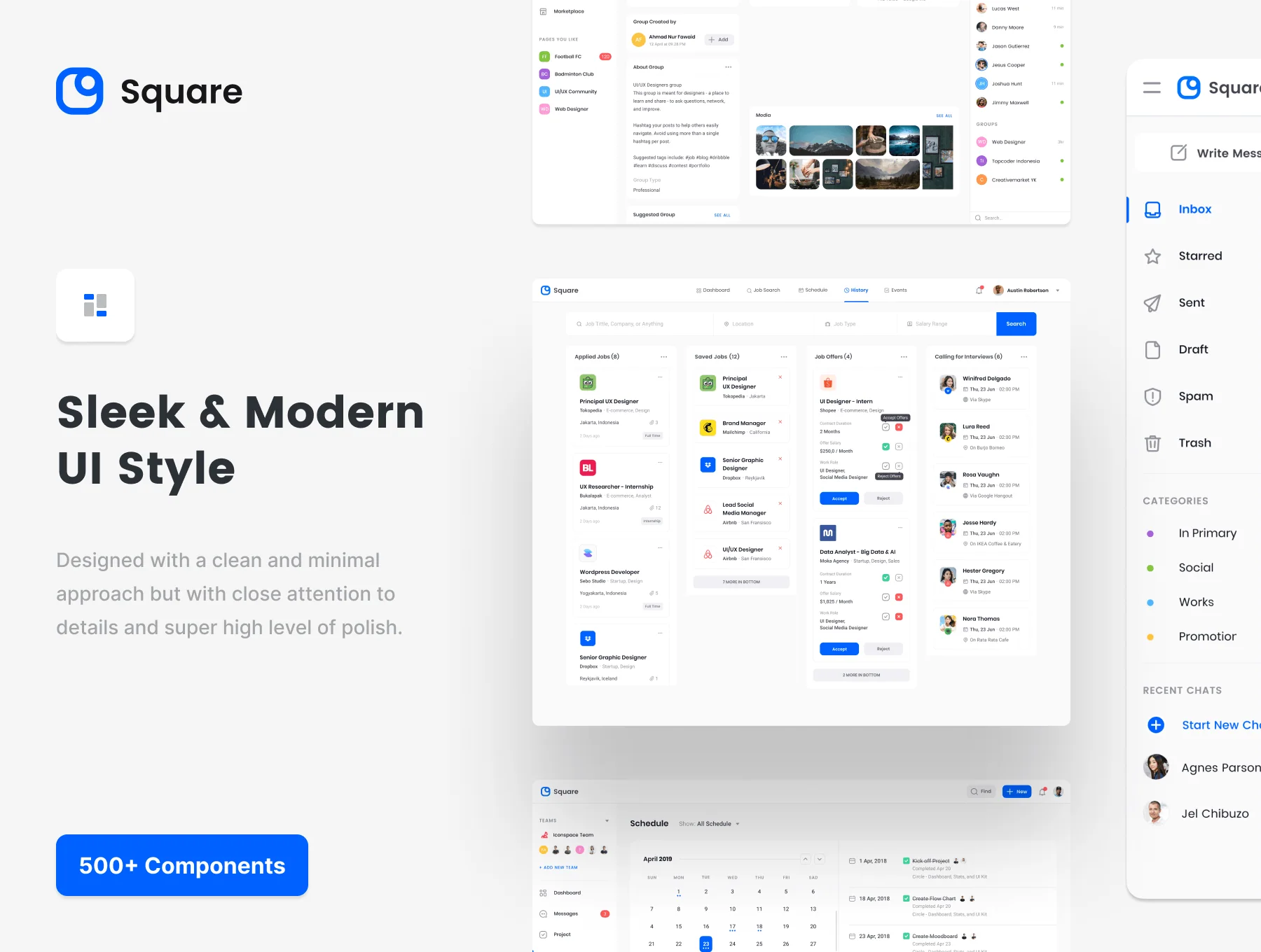 Square Dashboard HTML 4