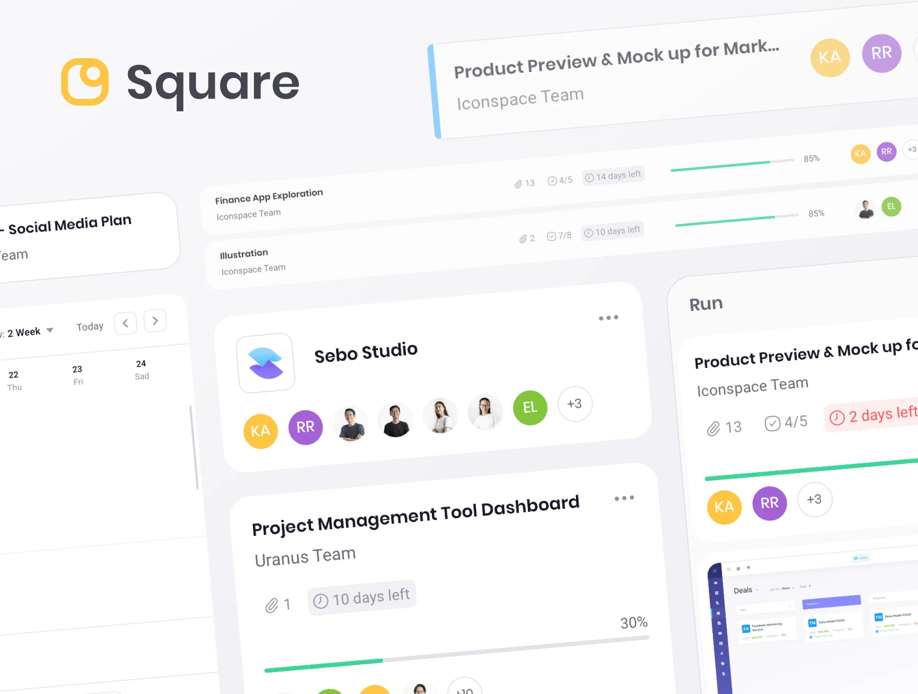 Square Dashboard UI Kit