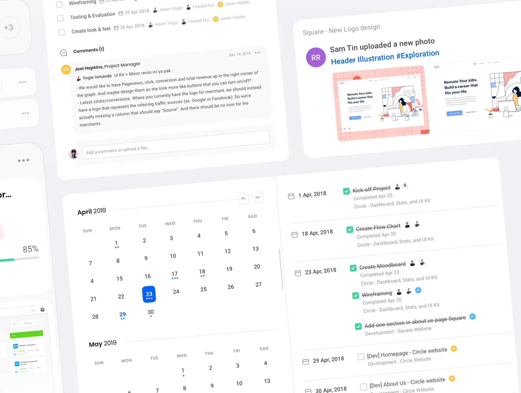 Square Dashboard UI Kit 2