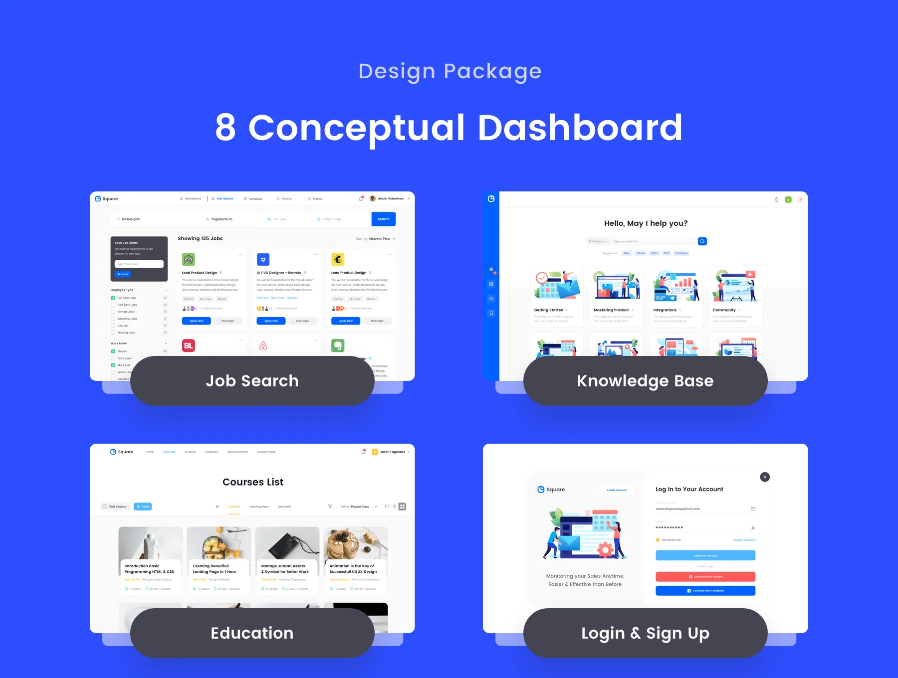 Square Dashboard UI Kit 5