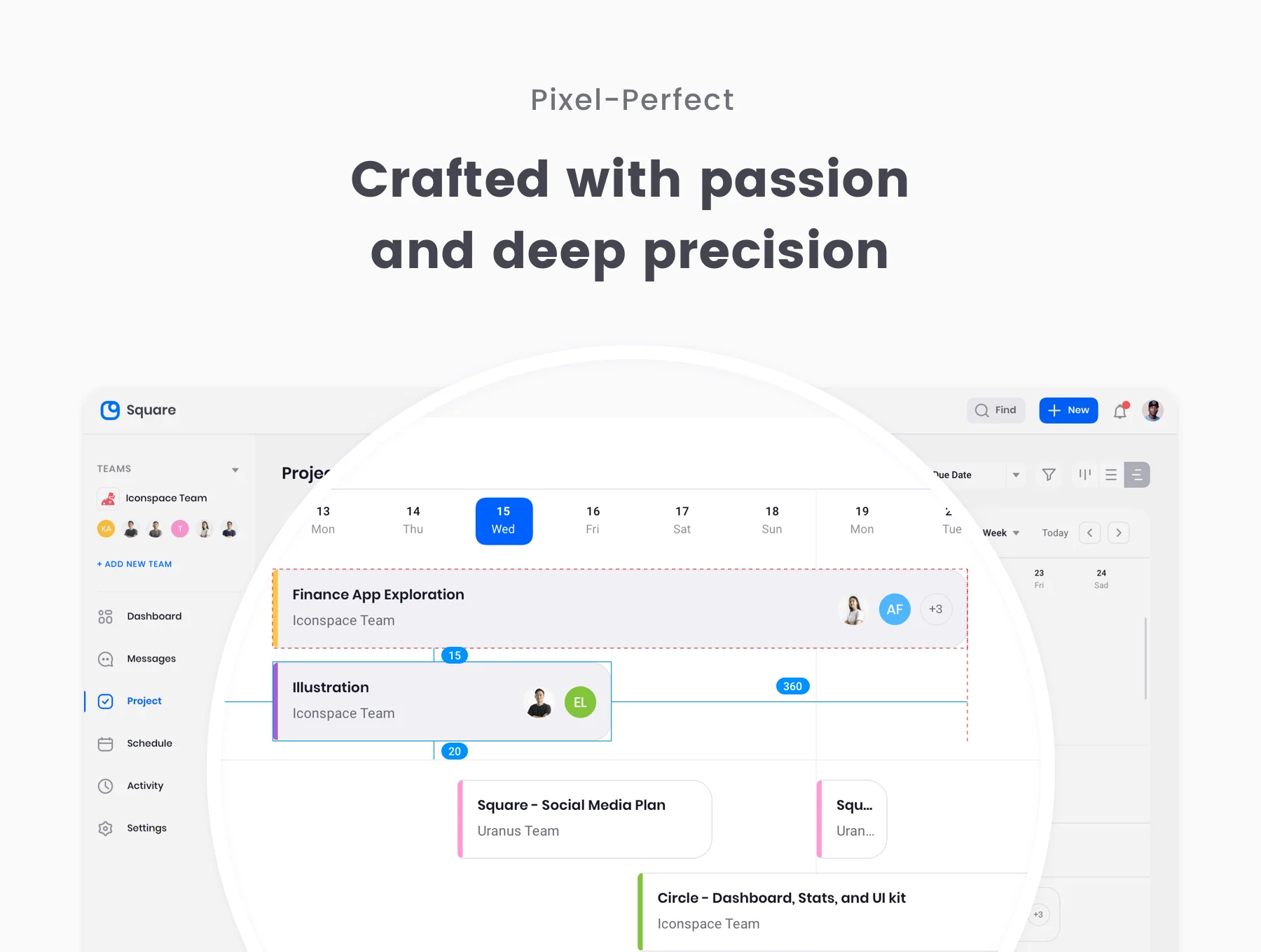 Square Dashboard UI Kit 8