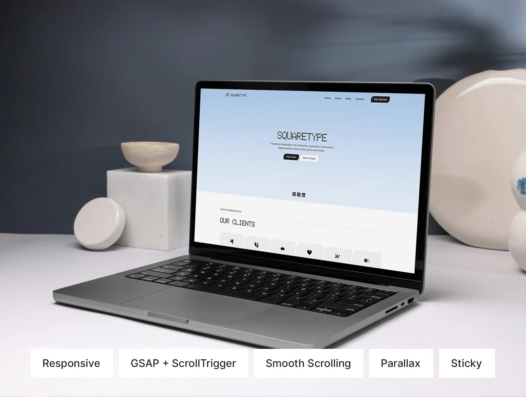 Squaretype - Creative Agency & Personal Portfolio HTML Template 2