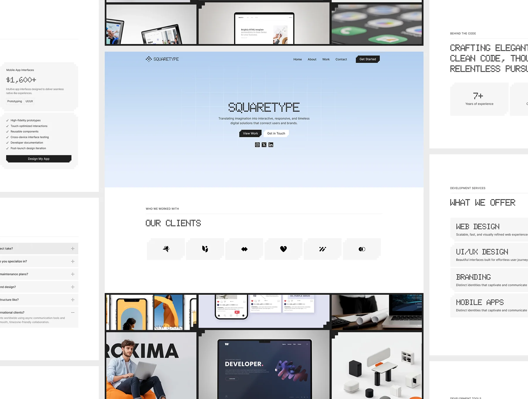Squaretype - Creative Agency & Personal Portfolio HTML Template 3