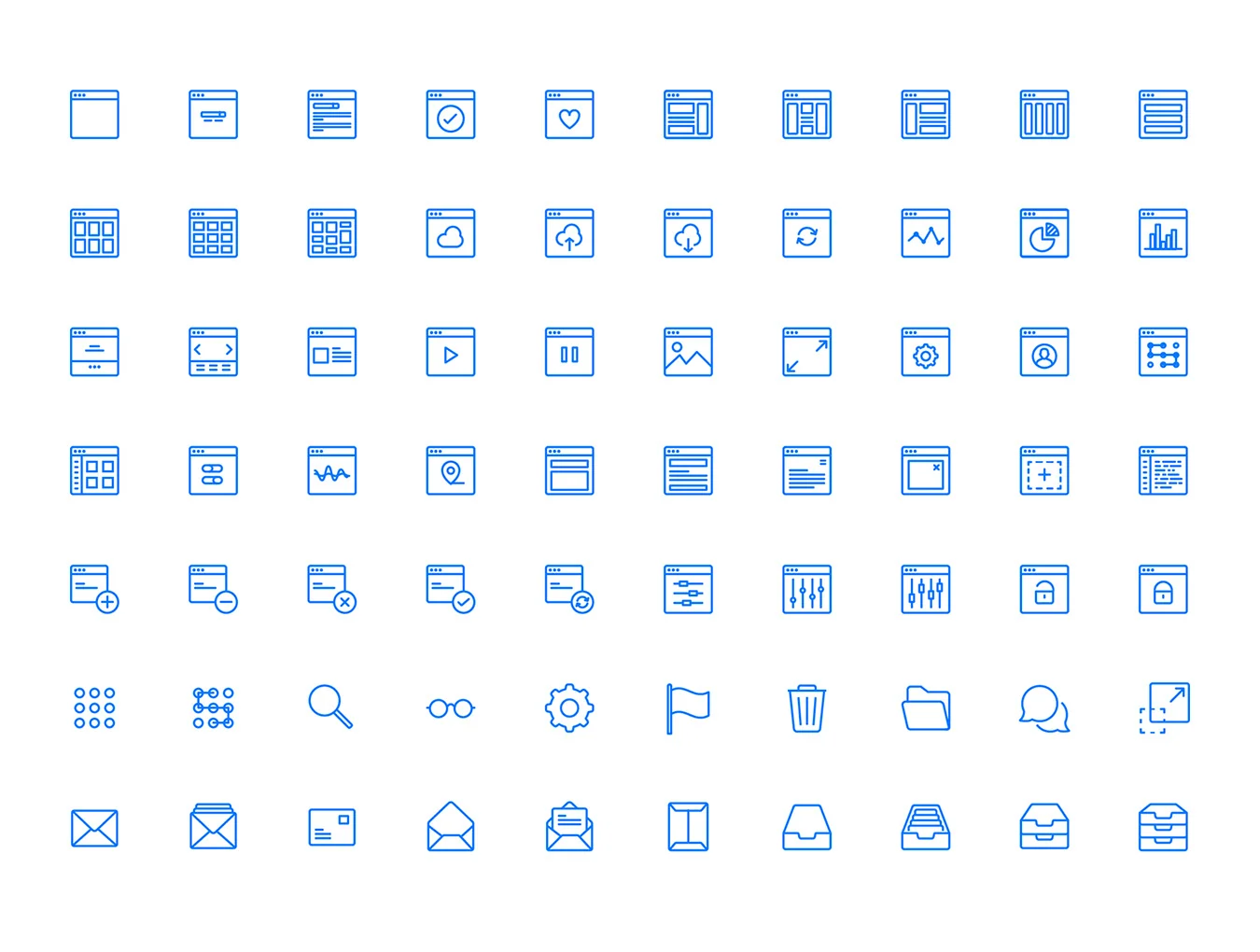 Squid Ink Line Icons 4