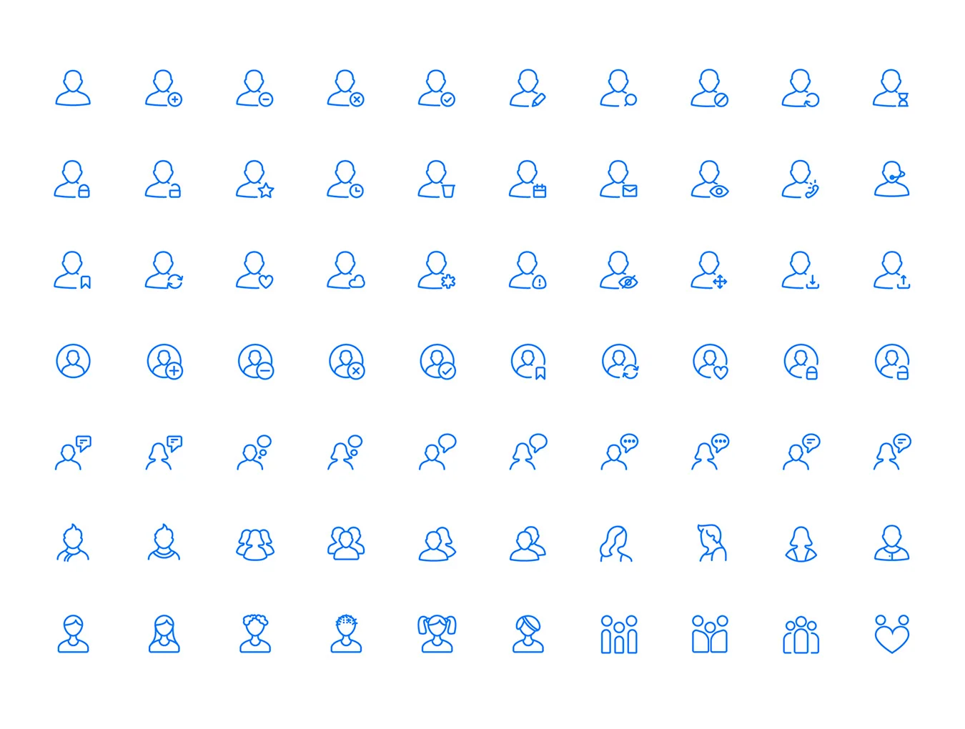 Squid Ink Line Icons 5