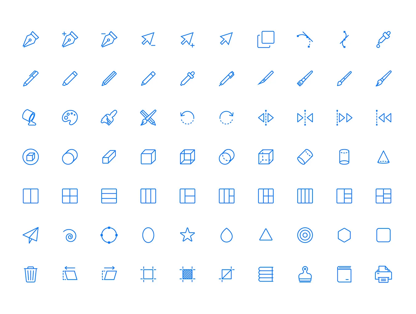Squid Ink Line Icons 6
