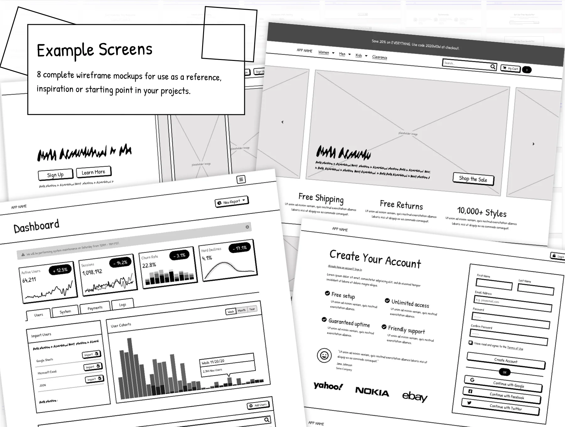 Squiggle Low-Fidelity Design Kit 6