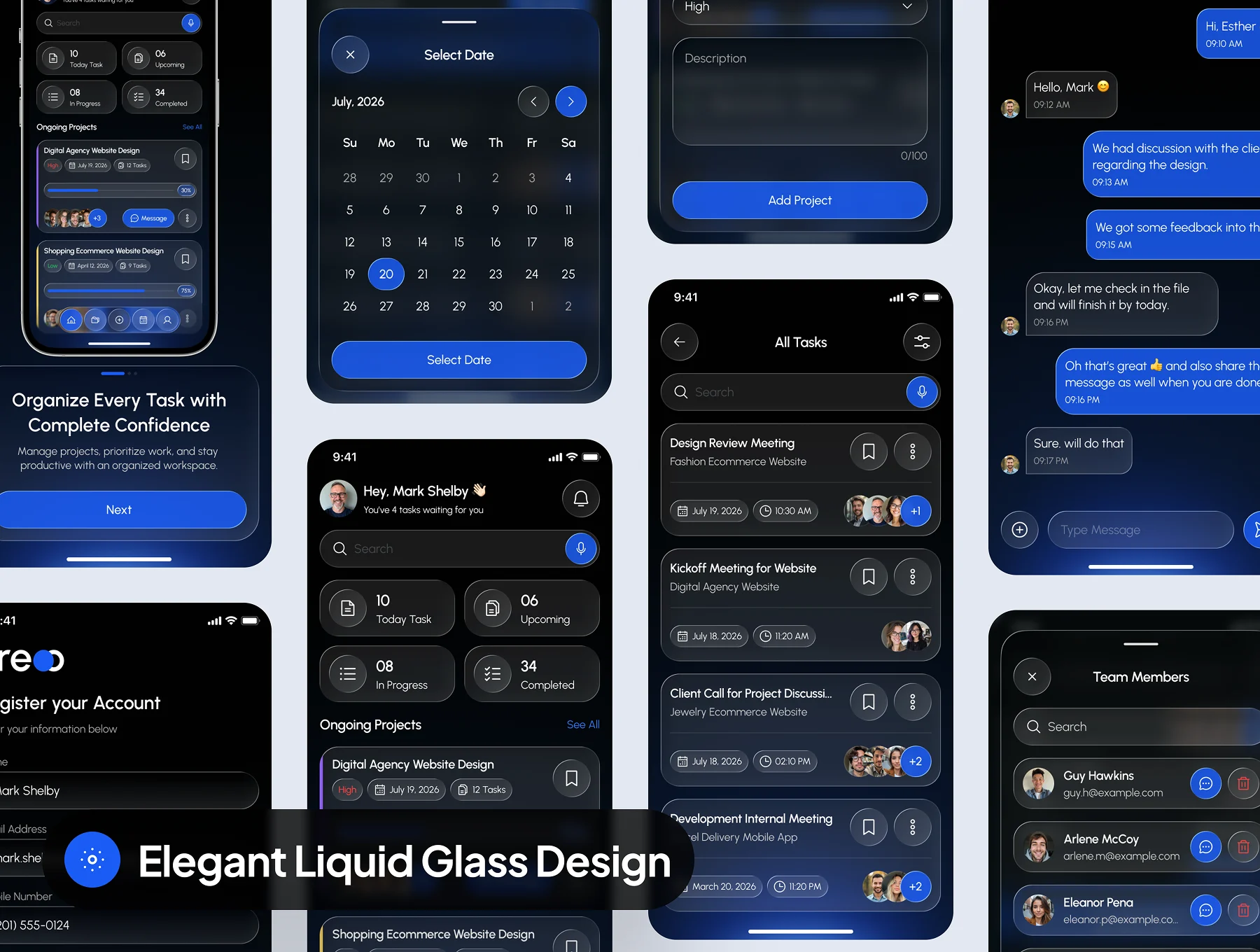 sreoo - Task Management App UI Kit 6
