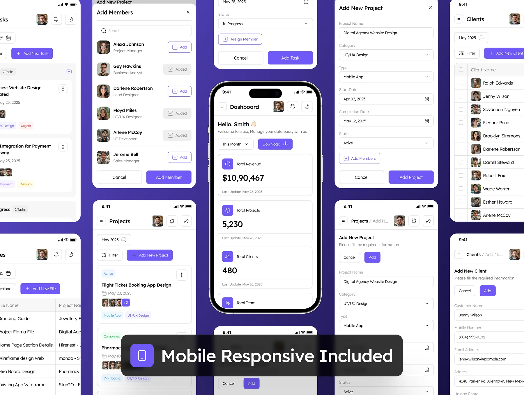 Sruio - CRM Dashboard Admin UI Kit 7
