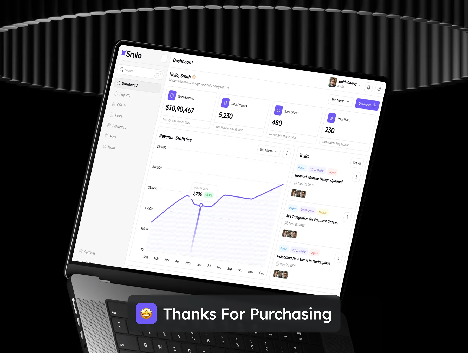 Sruio - CRM Dashboard Admin UI Kit 8