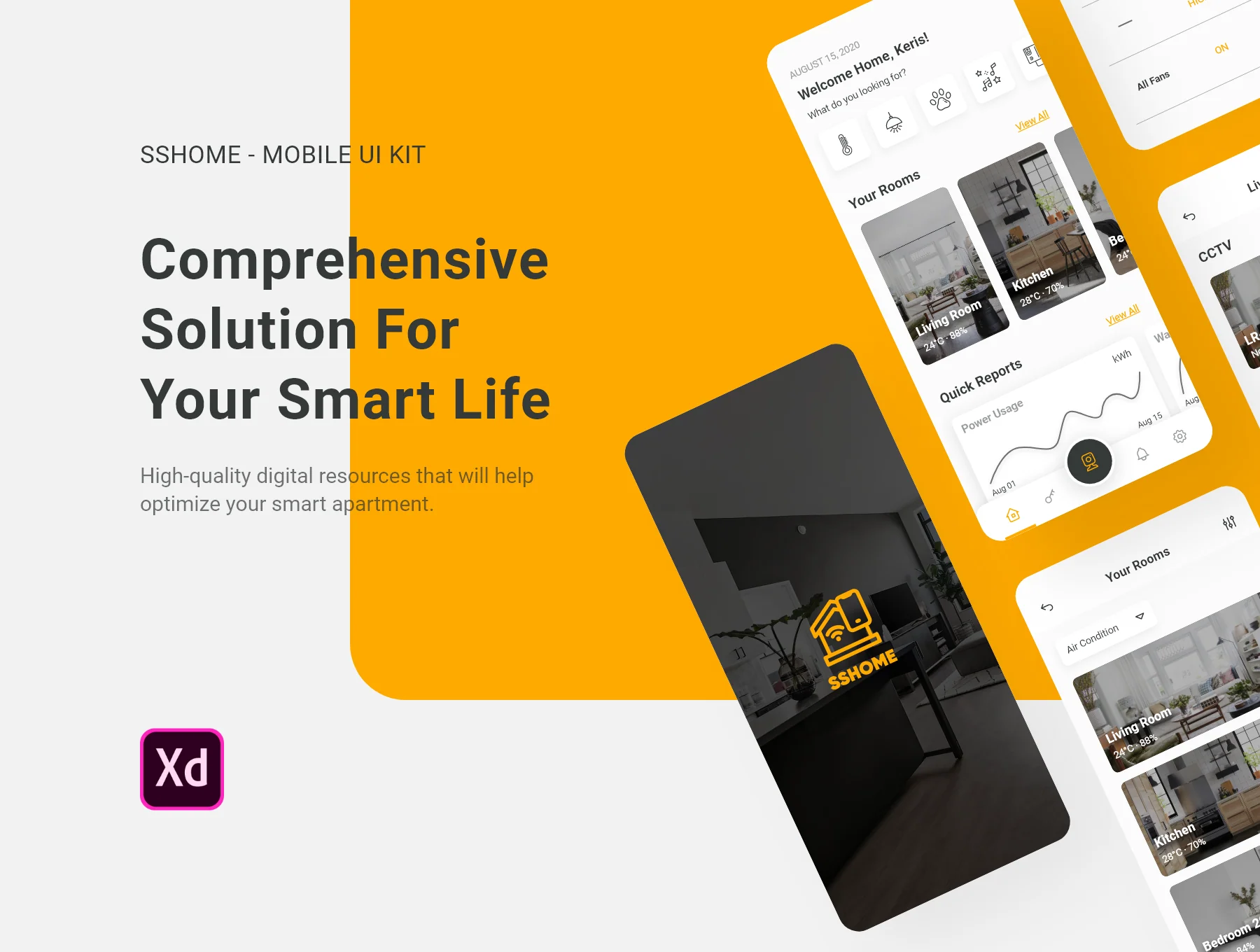SSHome - Mobile App UI Kit