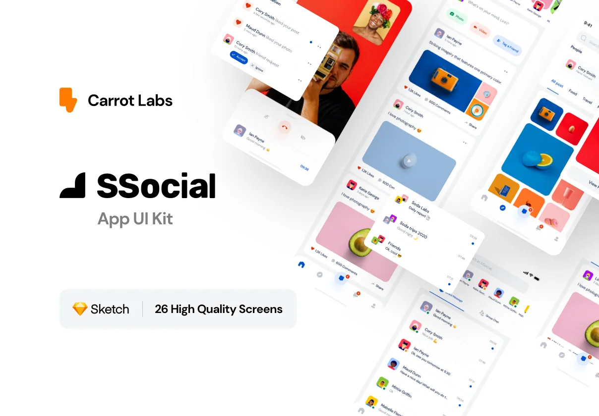 SSocial - App UI Kit