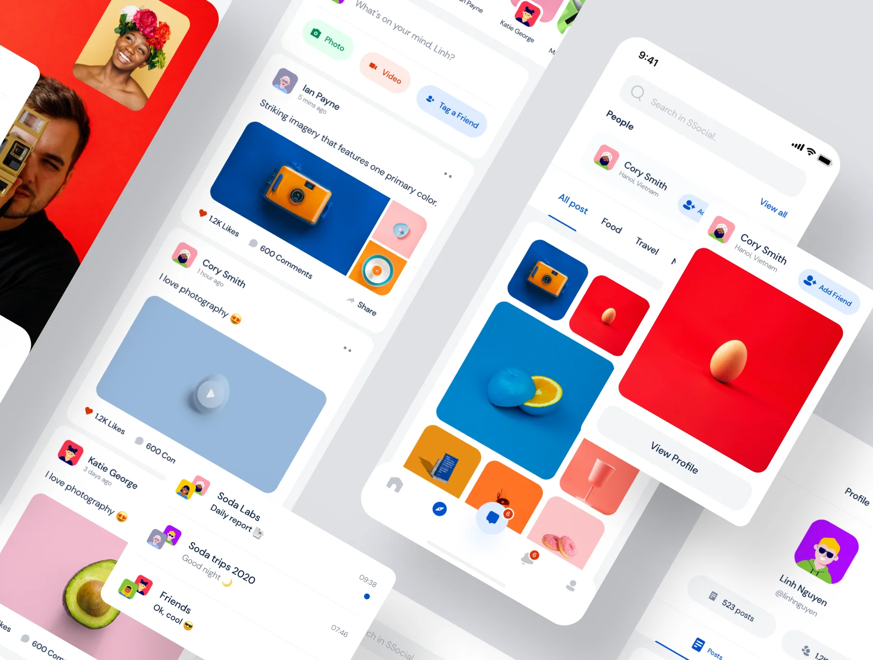 SSocial - App UI Kit 2