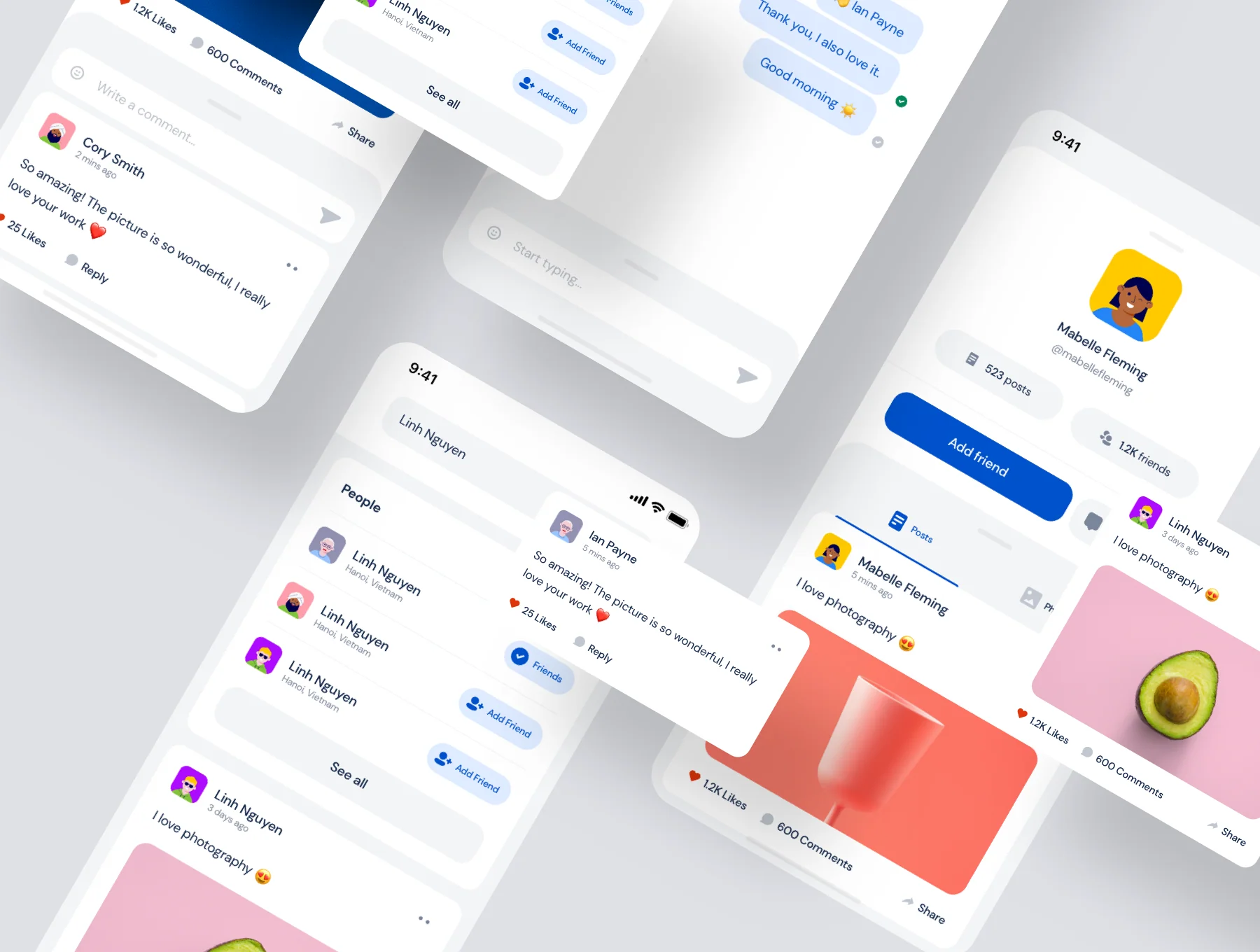 SSocial - App UI Kit 3