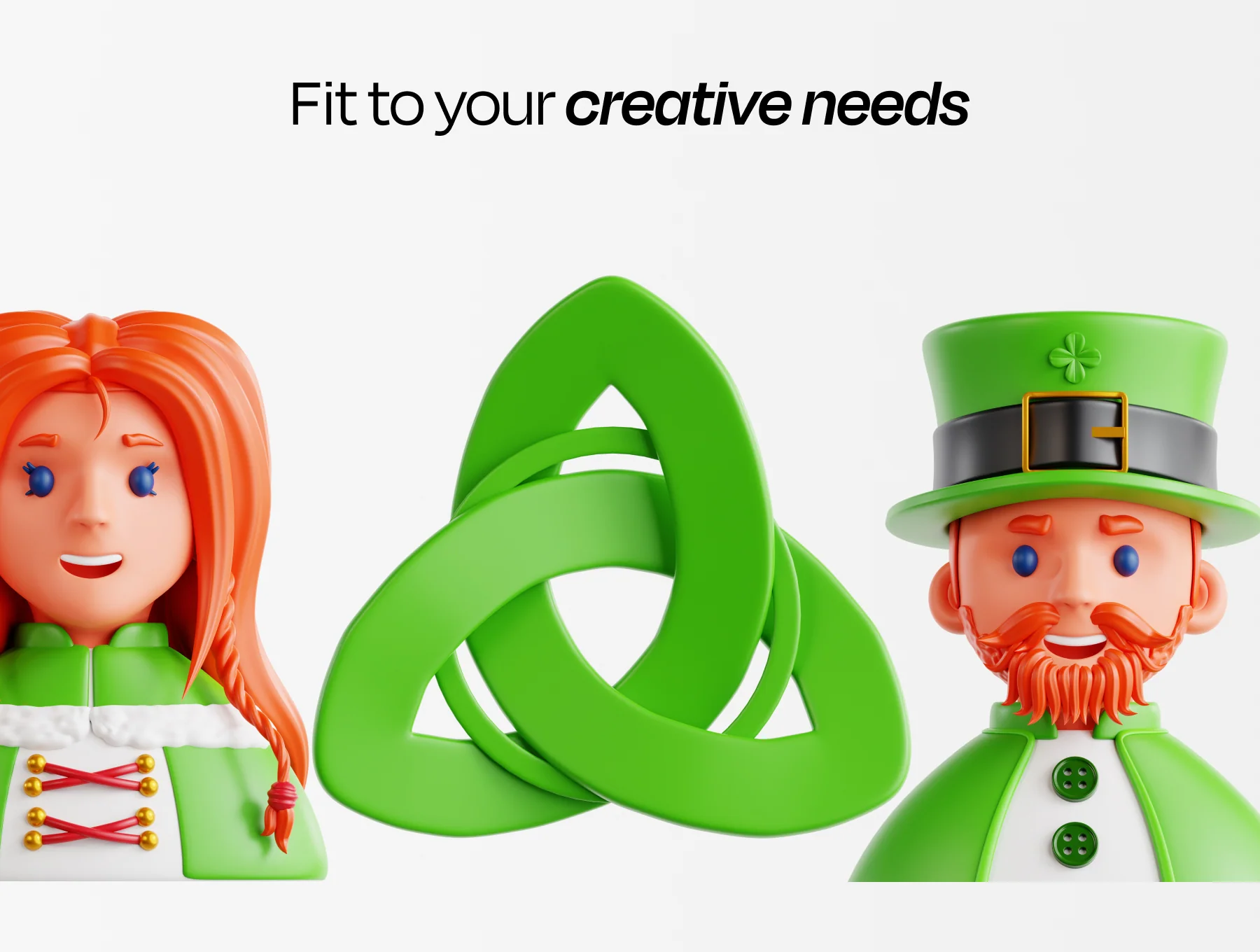 St. Patrick's Day 3D Icon Collection 4