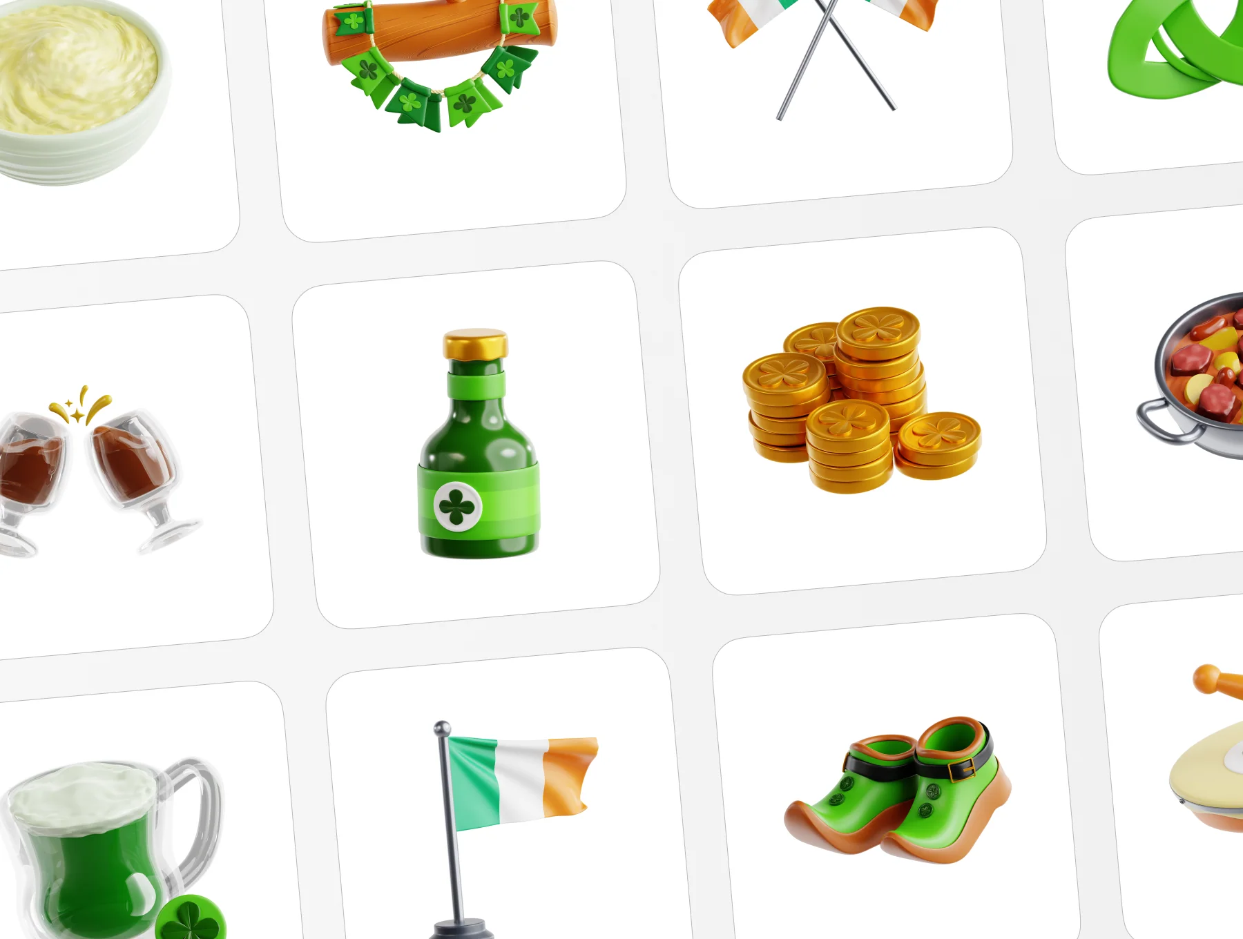 St. Patrick's Day 3D Icon Collection 5