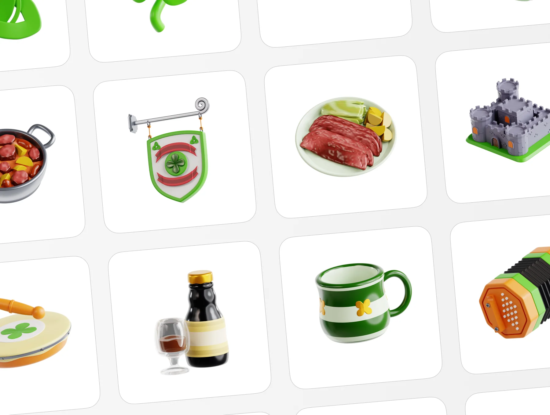 St. Patrick's Day 3D Icon Collection 6