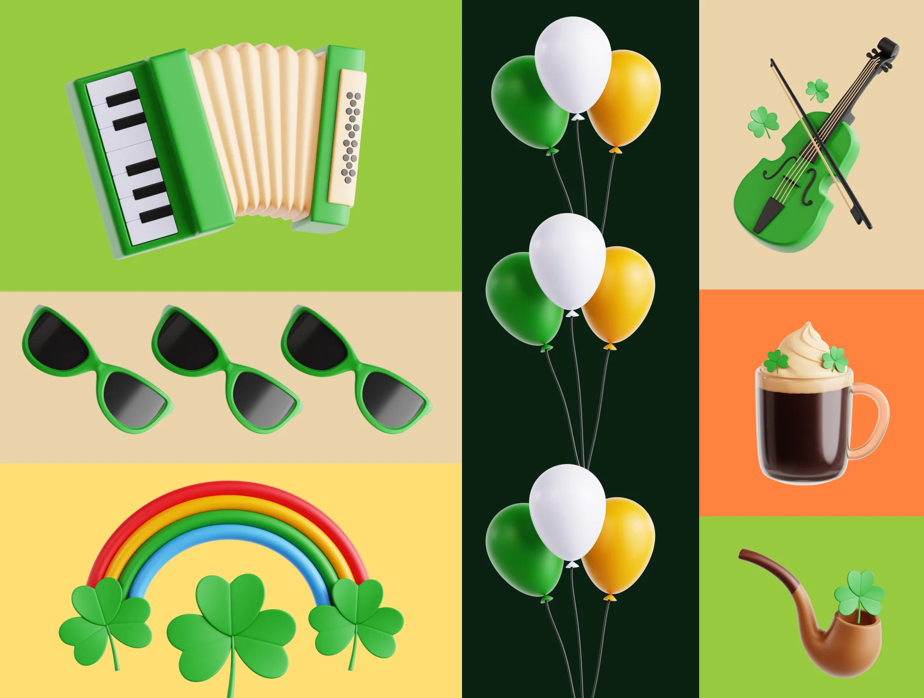 St. Patrick's Day 3D Icon Pack 4