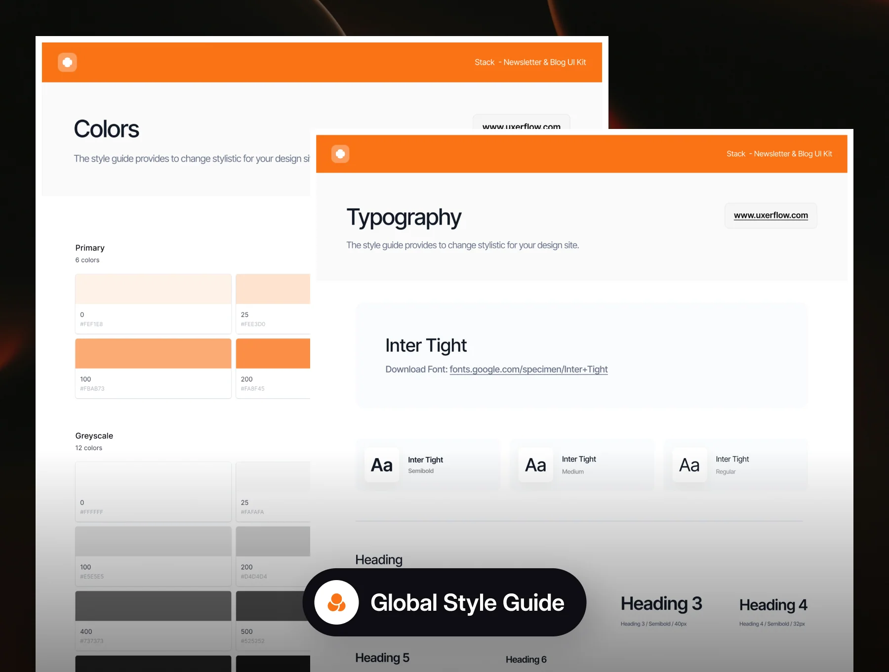 Stack - Newsletter & Blog Web Templates 4