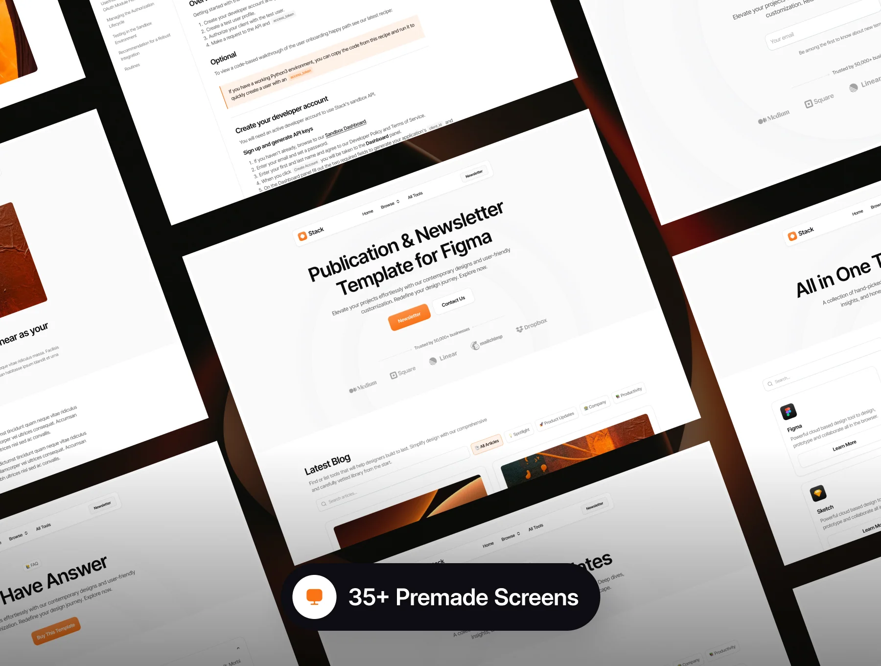 Stack - Newsletter & Blog Web Templates 5