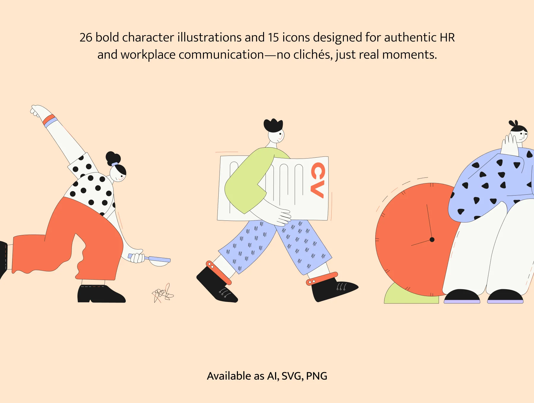 40+ vibrant HR website illustrations! 2