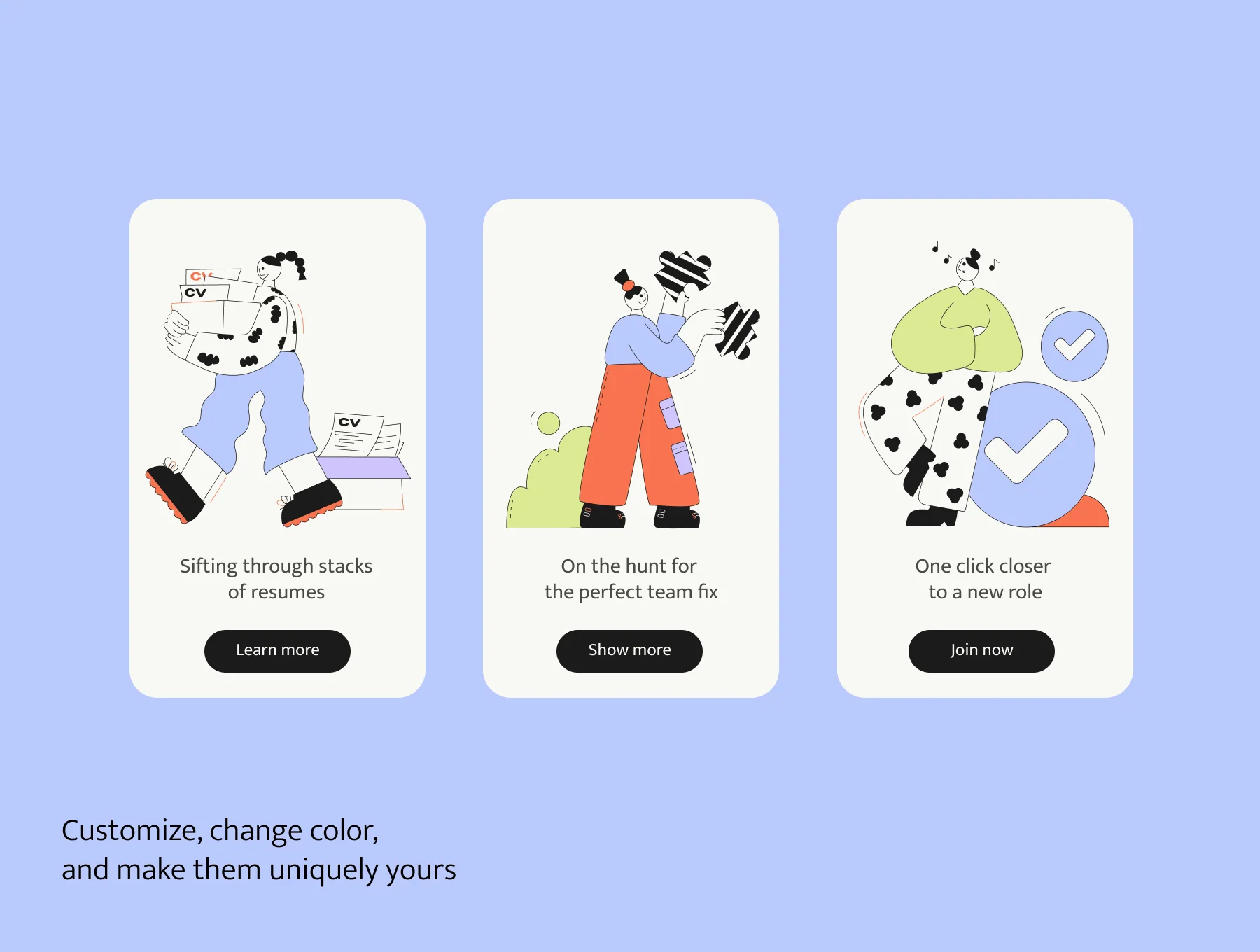 40+ vibrant HR website illustrations! 3